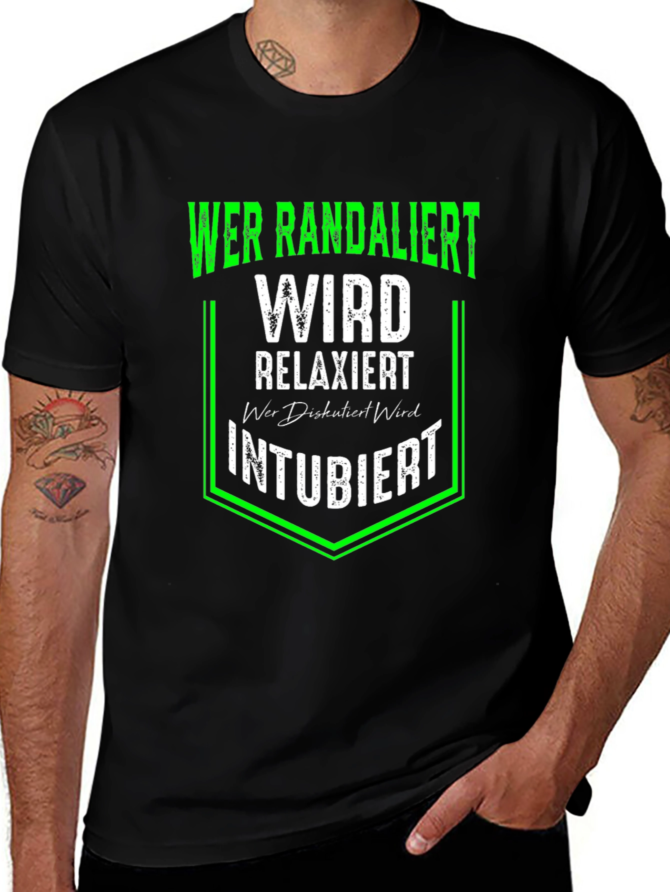 Wer Randaliert T-Shirt - Funny German Humor Tee