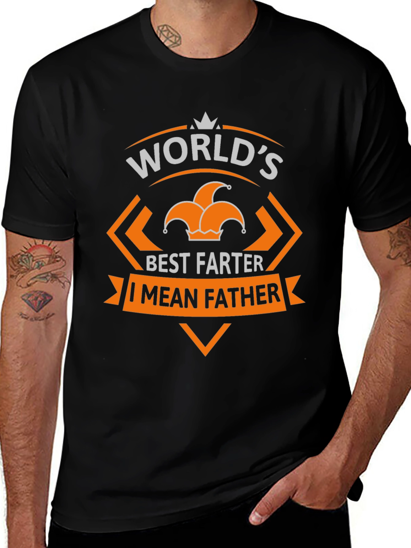Variant 14 of World's Best Farter I Mean Father Graphic T-Shirt
