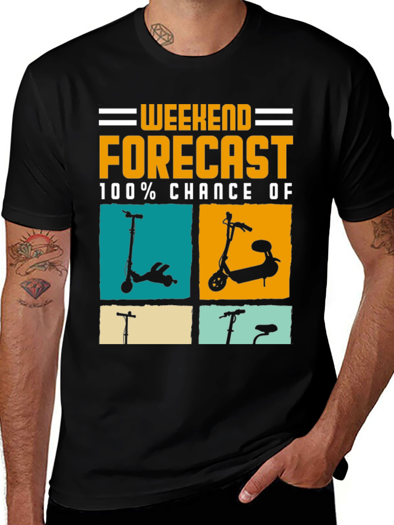 Weekend Forecast Scooter T-Shirt