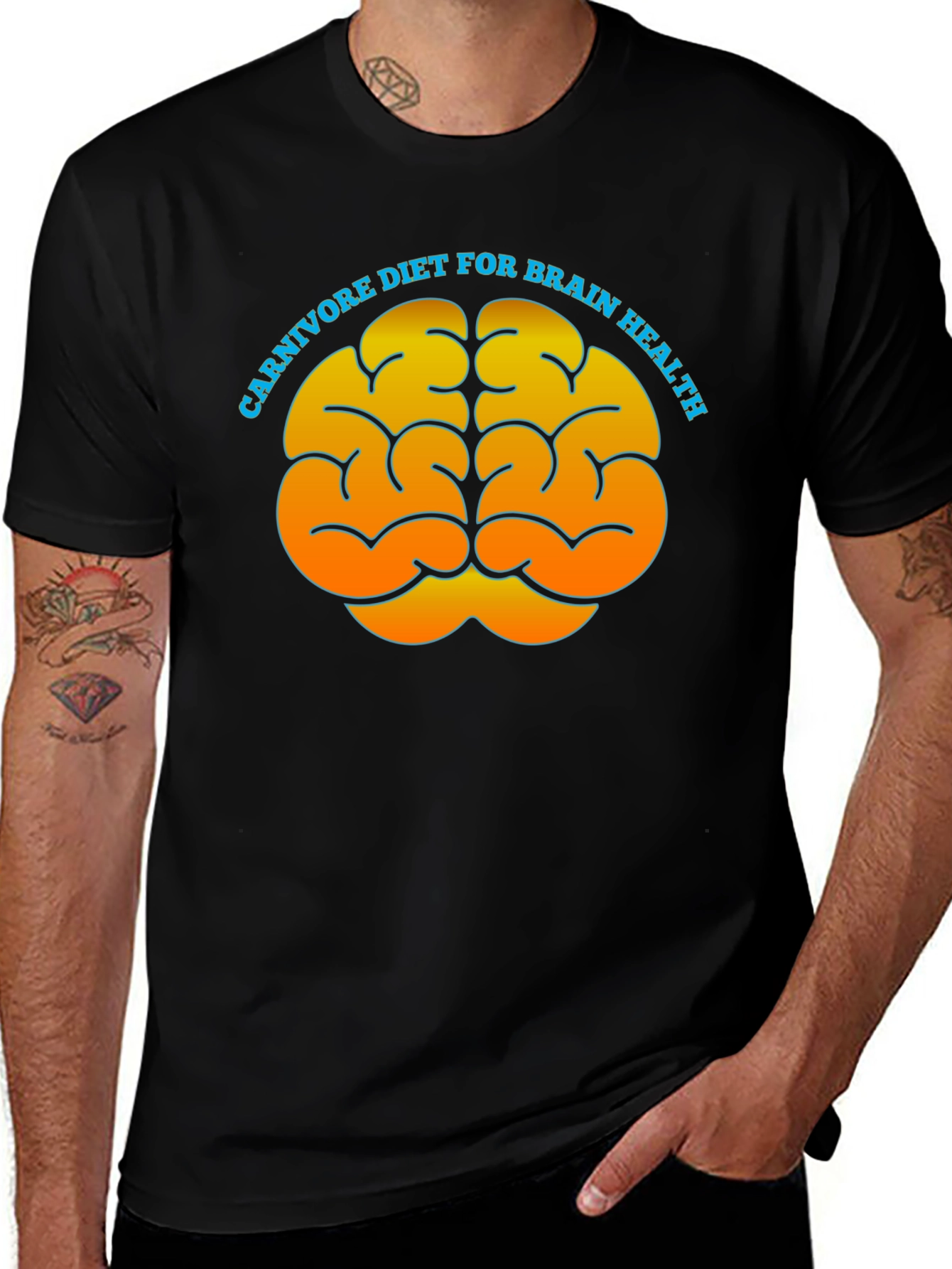Variant 23 of Carnivore Diet Brain Health T-Shirt