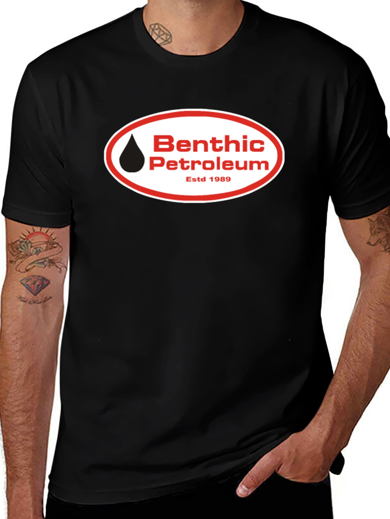 Variant 26 of Benthic Petroleum T-Shirt - Estd 1989 - Black