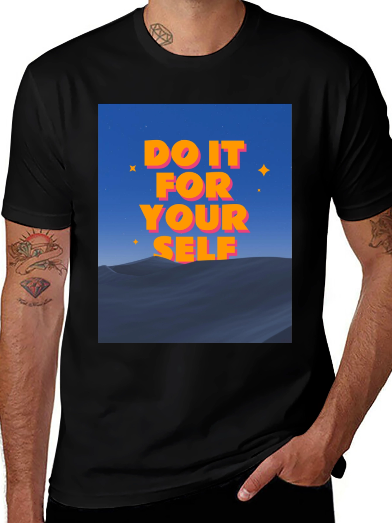 Variant 21 of Motivational Graphic Tee - Do It For Yourself T-Shirt