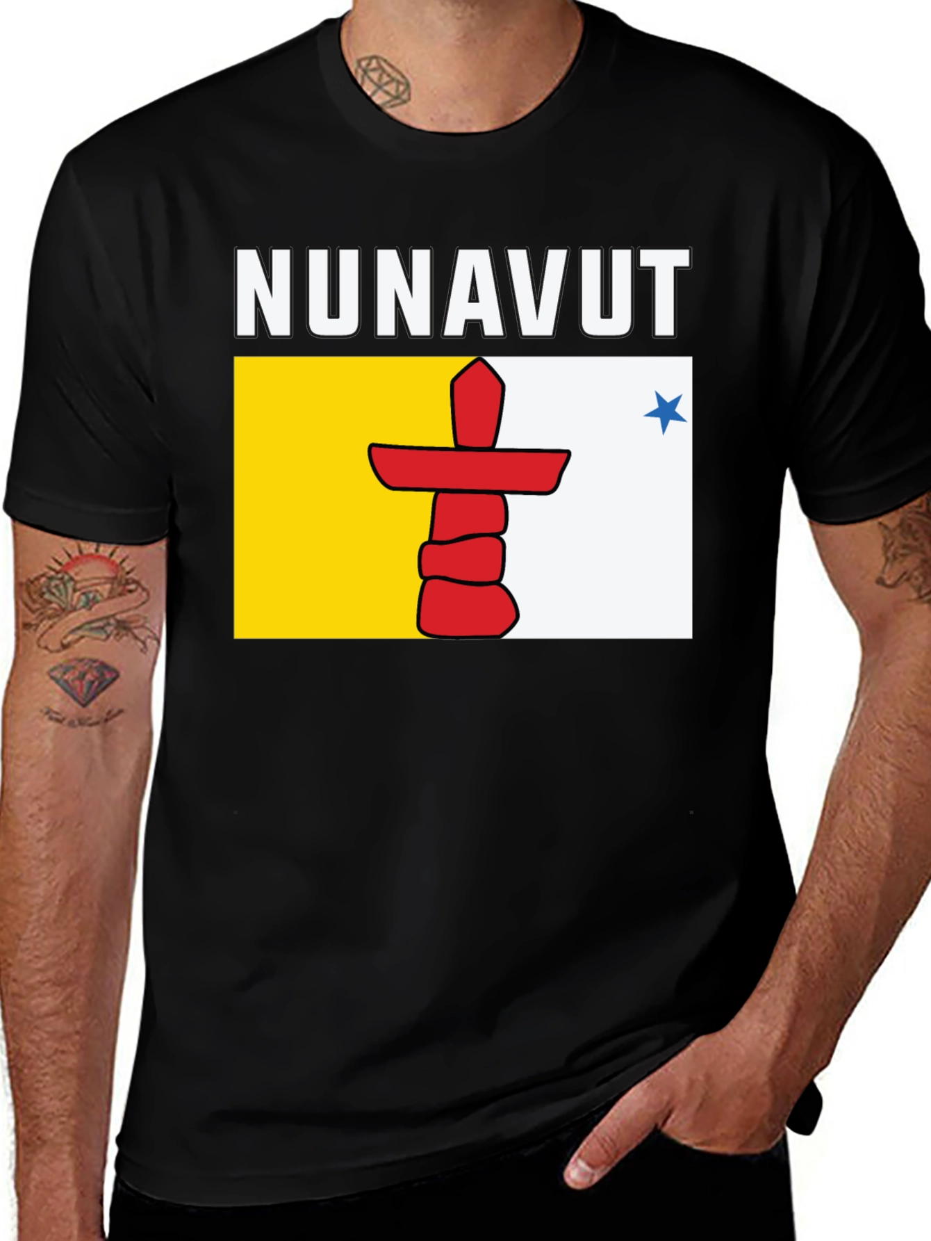 Nunavut Flag T-Shirt - Stylish Graphic Tee