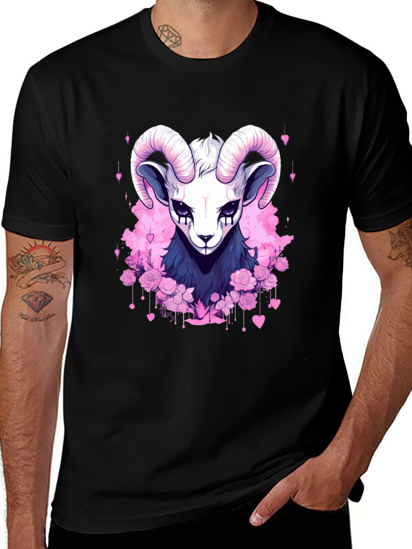 Ram Graphic Tee - Unique Design, Soft Fabric