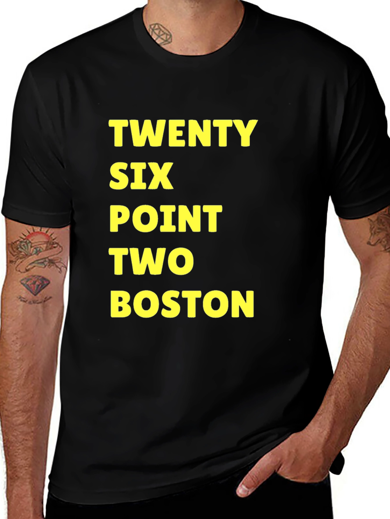 Boston Marathon 26.2 Black T-Shirt