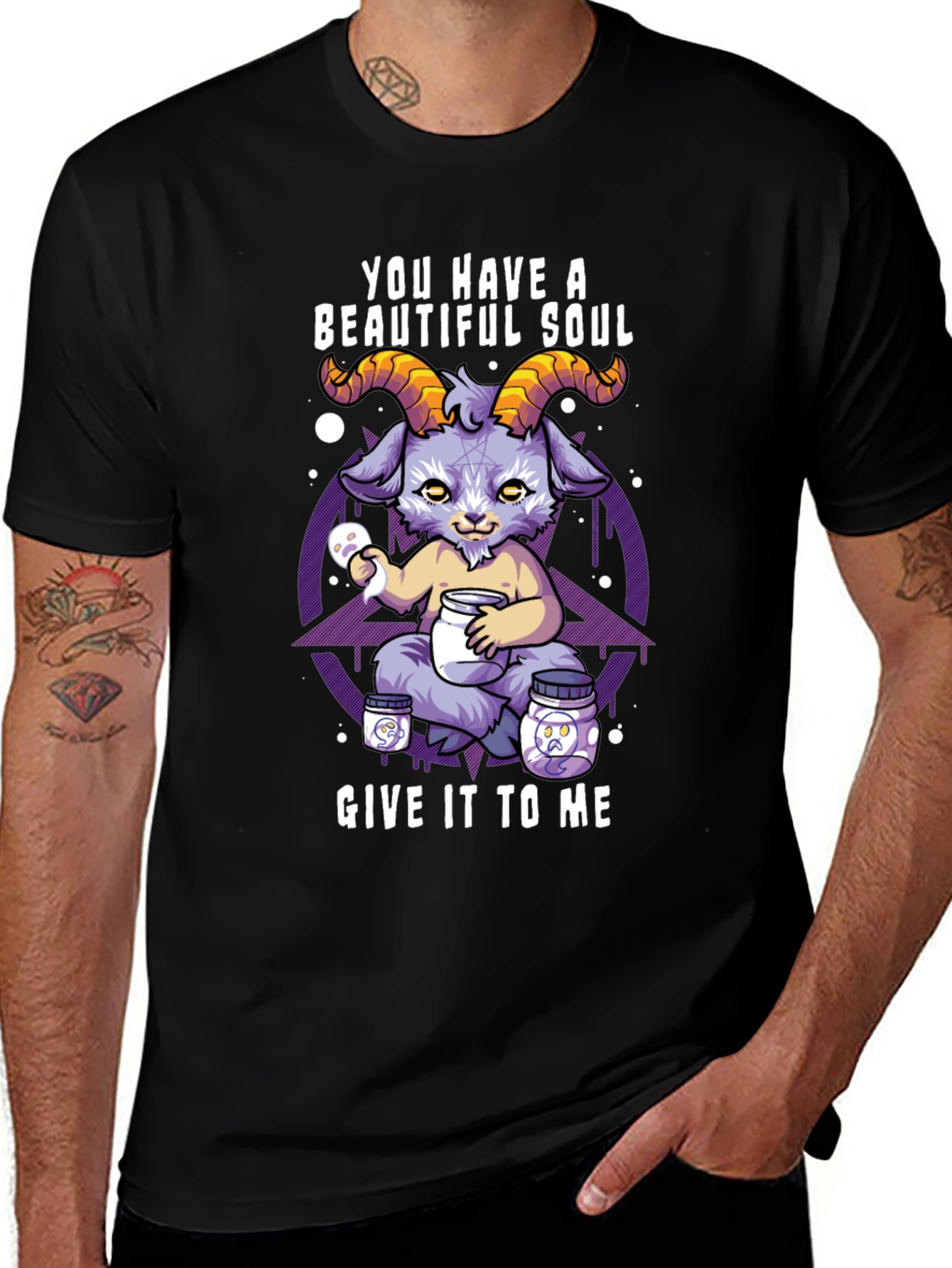 Variant 27 of Beautiful Soul Goat T-Shirt - Unique Graphic Tee
