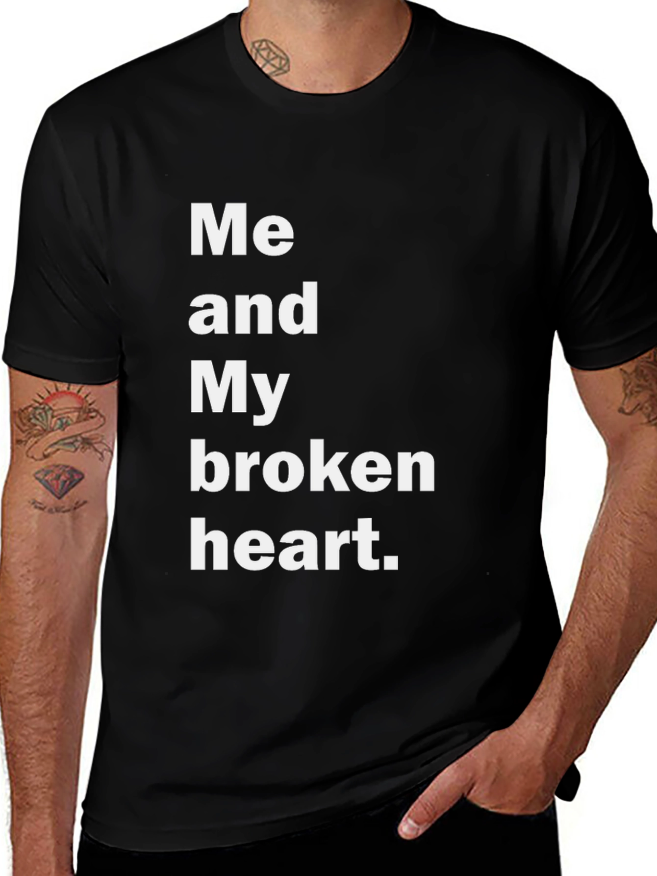 Variant 14 of Broken Heart Graphic Tee - Emotional Expression