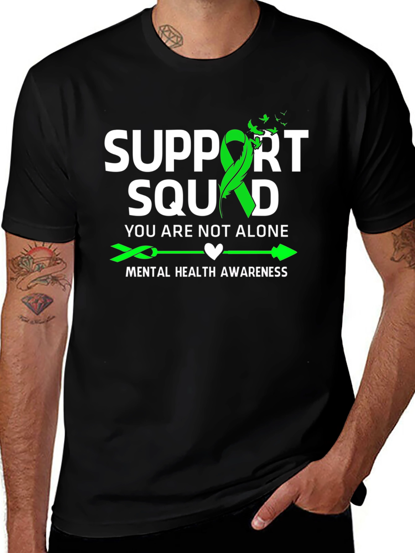 Variant 28 of Support Squad Mental Health Awareness T-Shirt