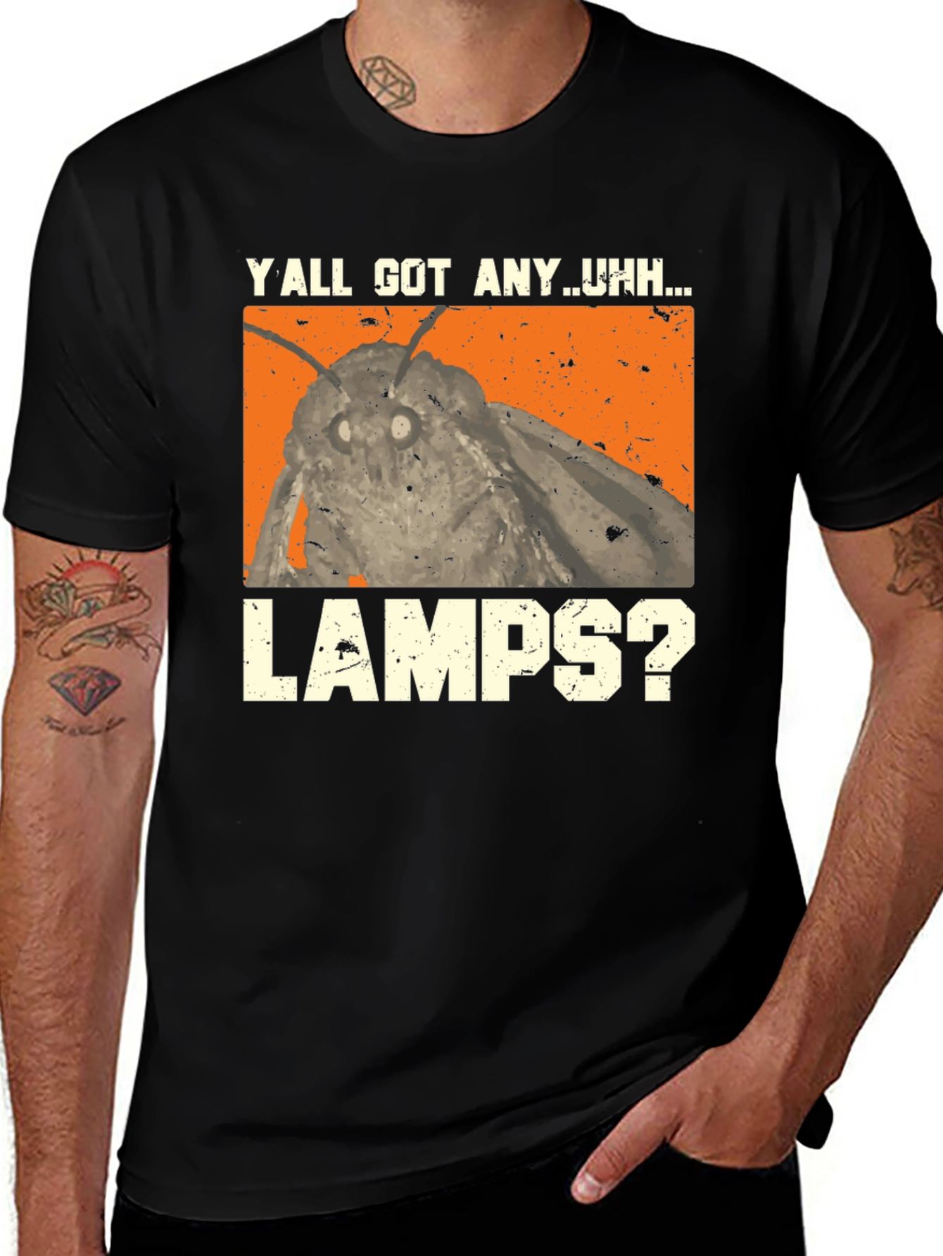 Variant 27 of Moth Lamp Meme T-Shirt 