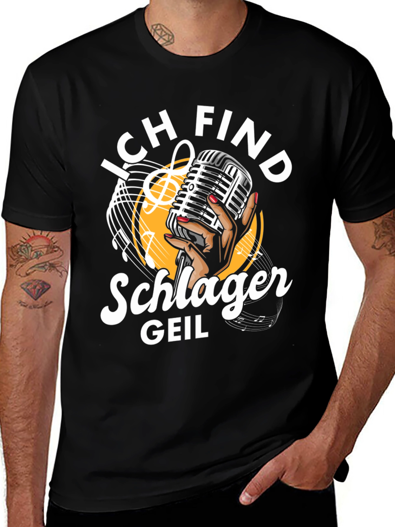 Variant 19 of Schlager Geil T-Shirt - Music Lover Tee