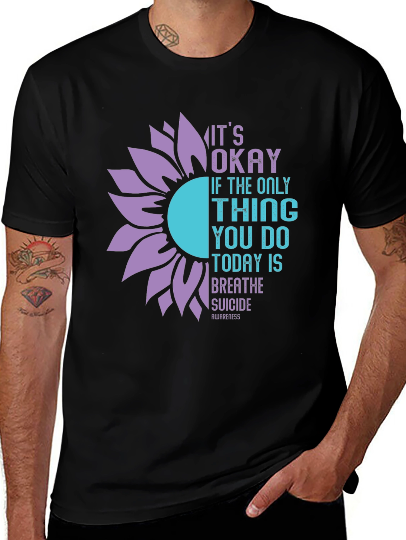 Variant 12 of It's Okay Suicide Awareness T-Shirt