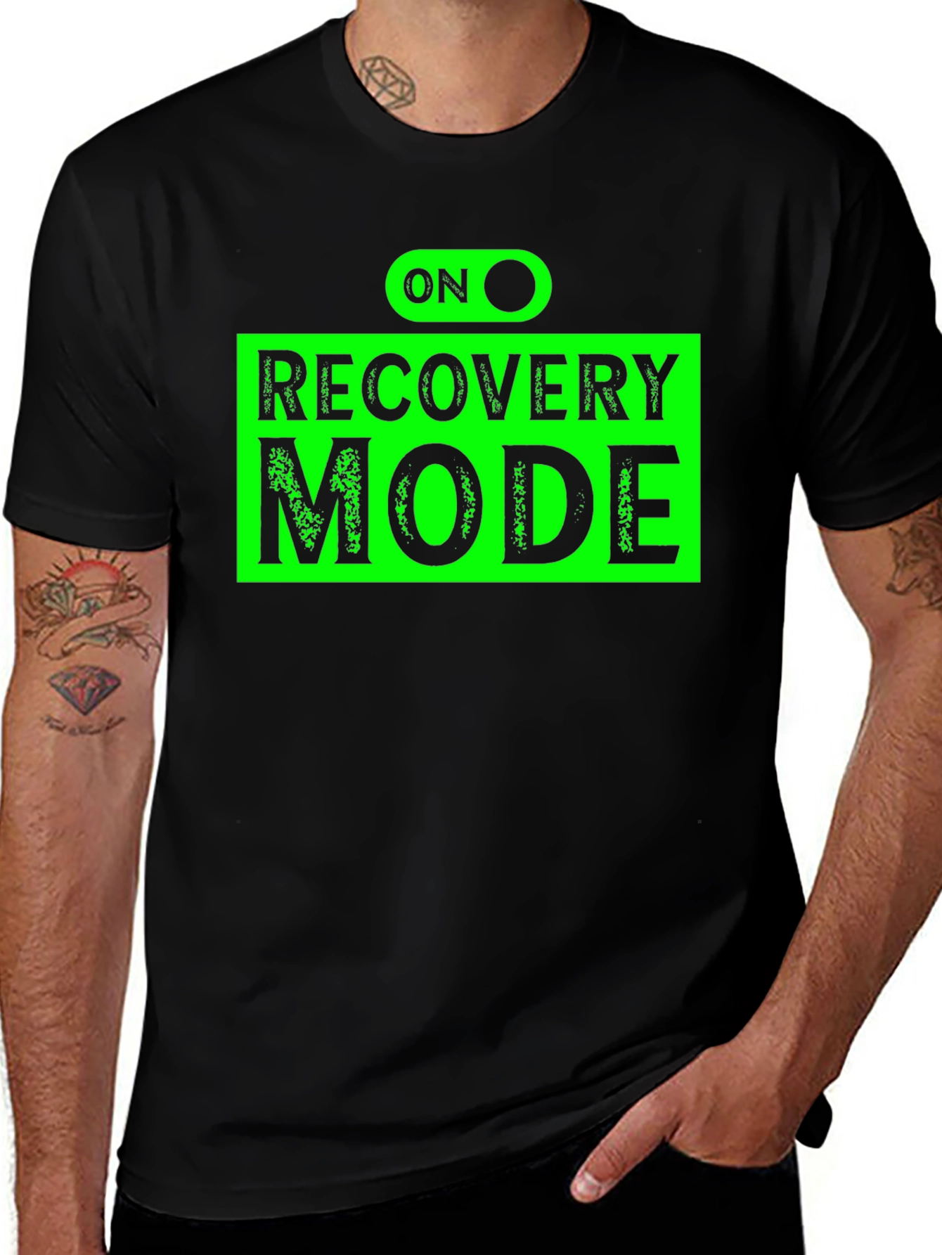 Variant 11 of Recovery Mode T-Shirt - Black Graphic Tee