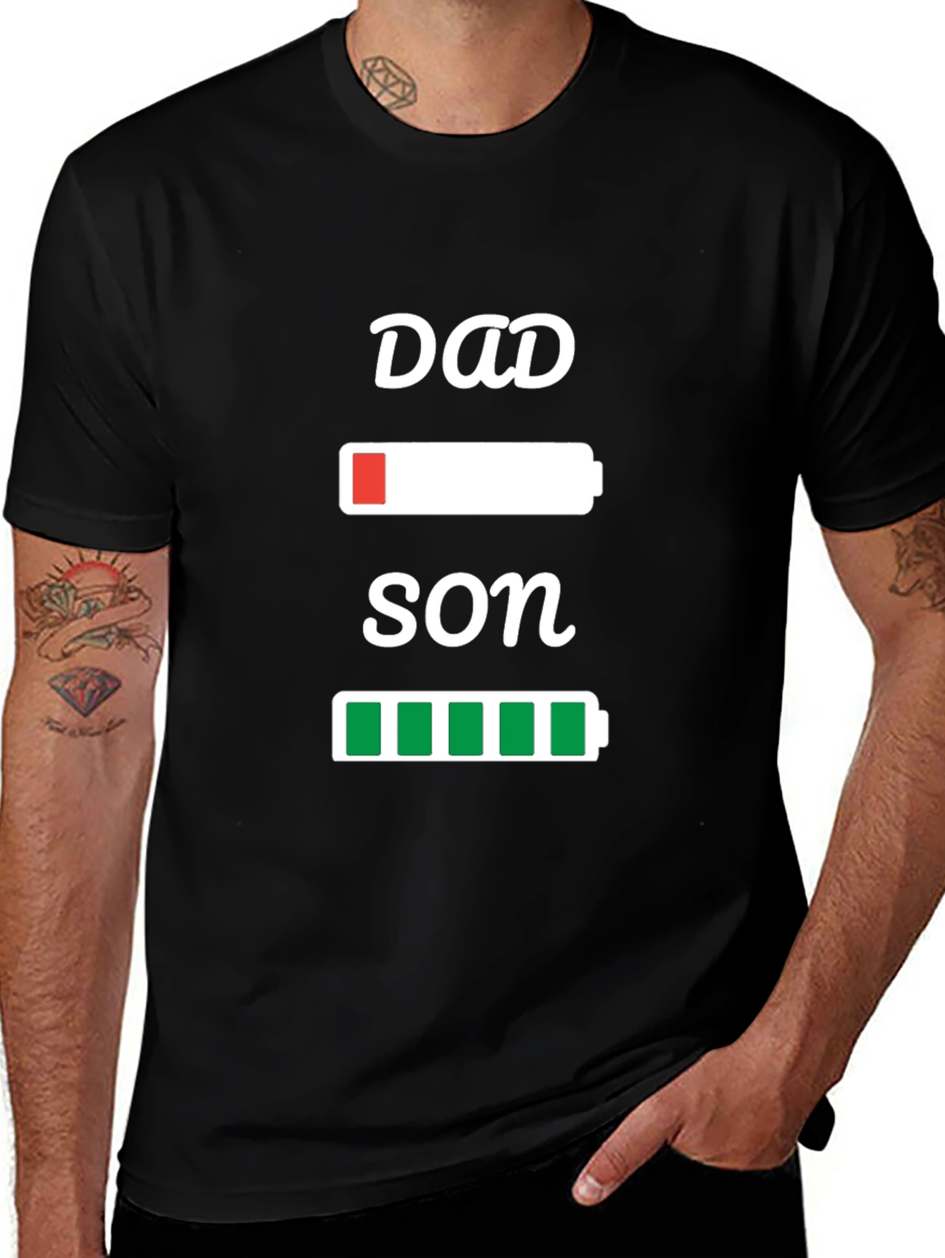 Variant 7 of Dad & Son Battery T-Shirt