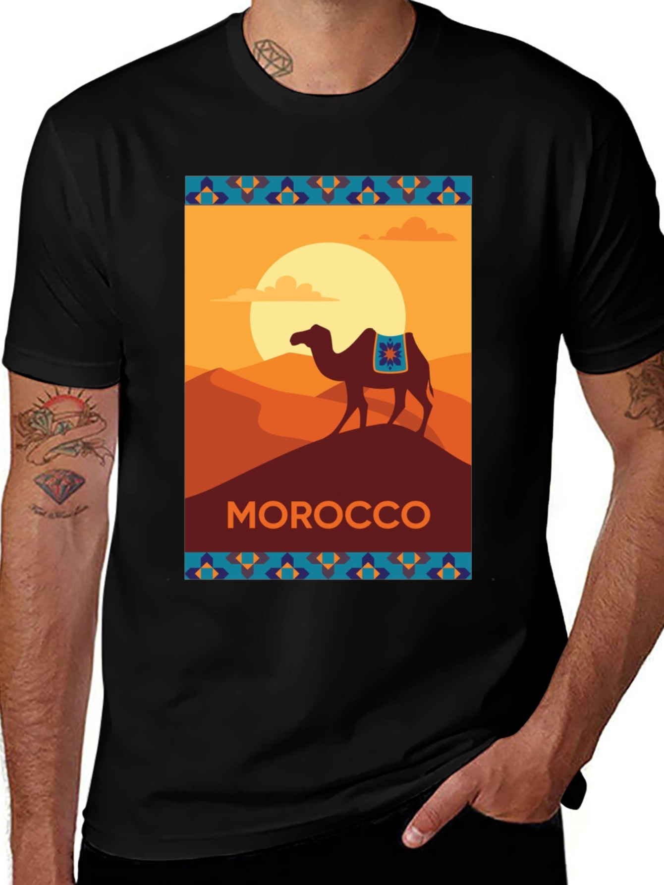 Morocco Camel Graphic Tee - Unisex