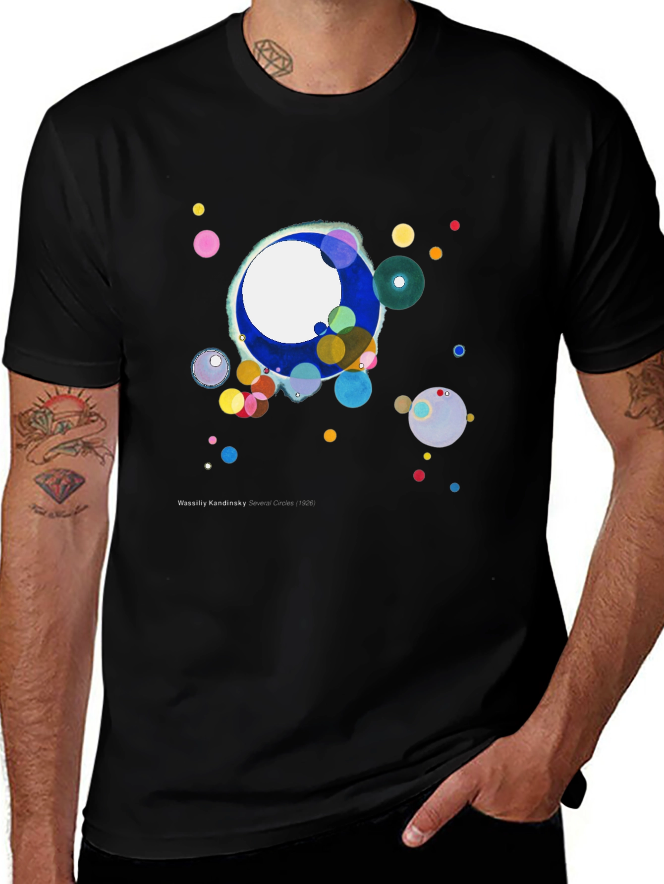 Circles T-Shirt - Wassily Kandinsky Art - Black