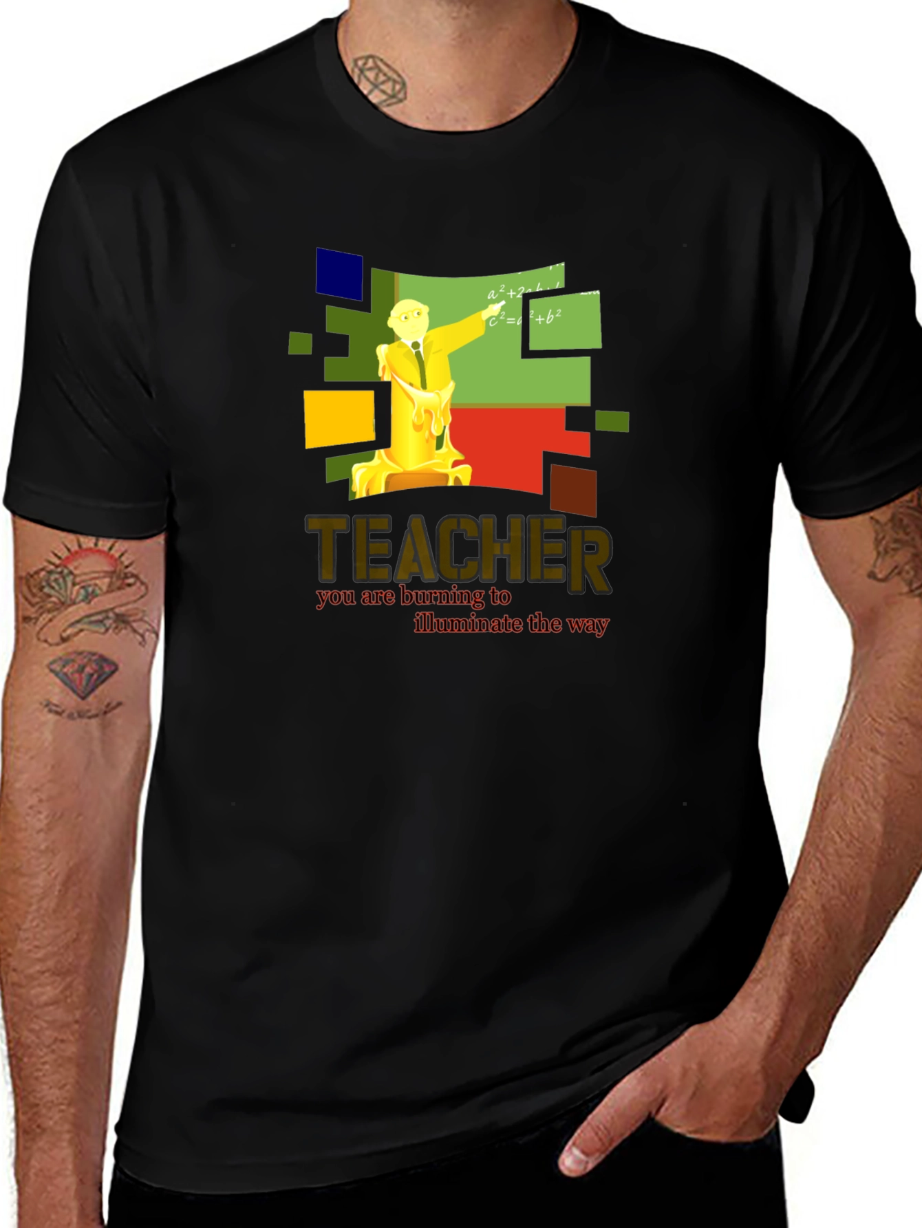 Variant 4 of Teacher Burning Bright T-Shirt
