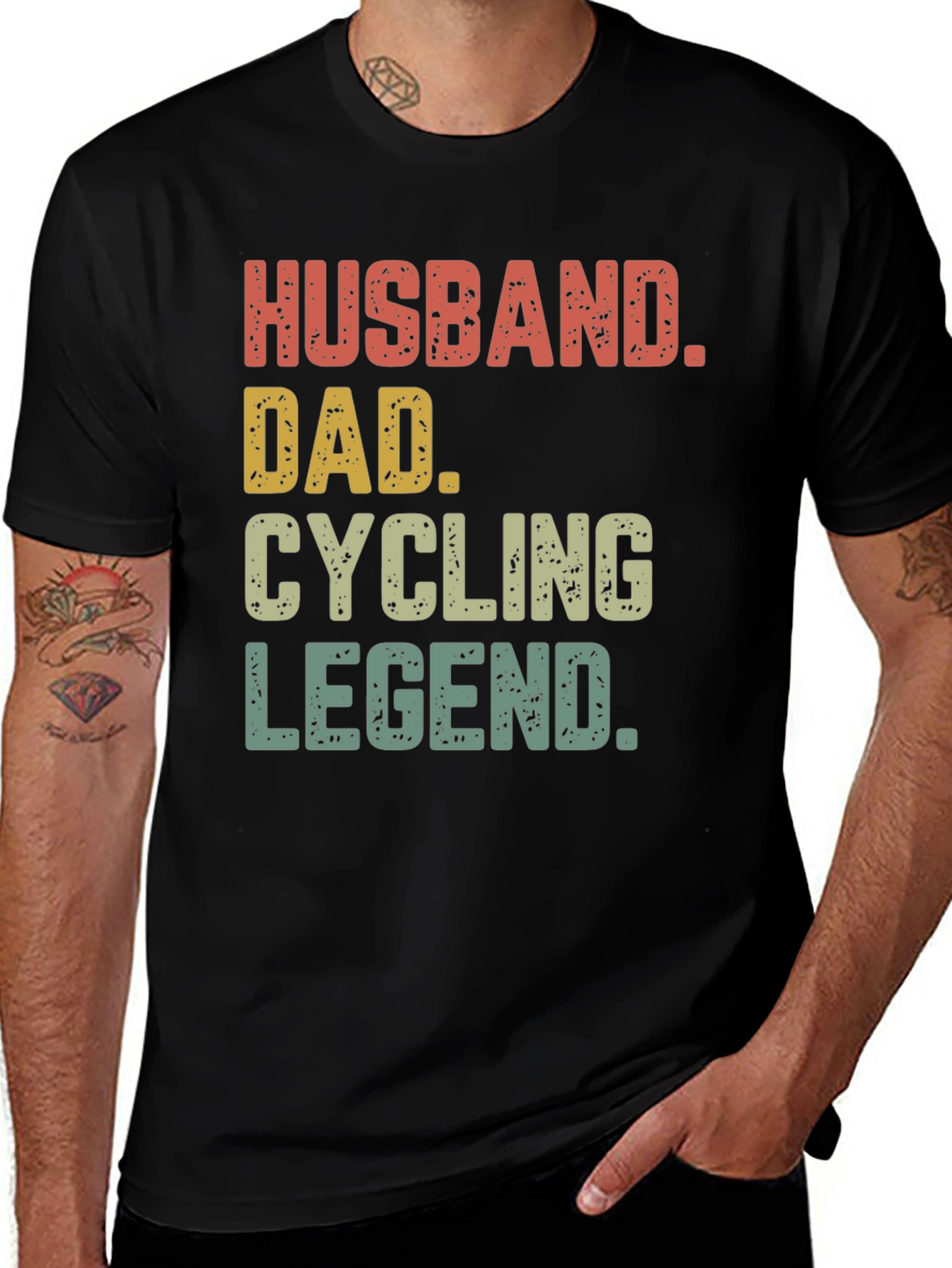 Variant 20 of Husband Dad Cycling Legend T-Shirt
