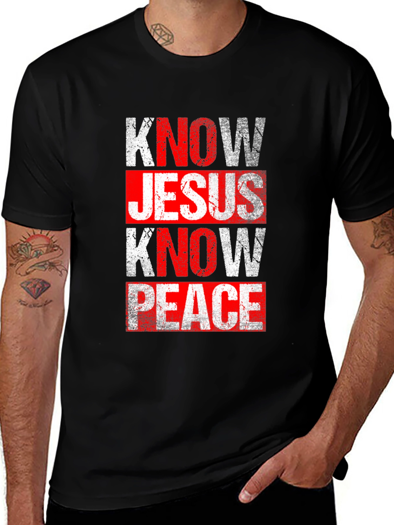 Variant 11 of Know Jesus Know Peace Graphic Tee