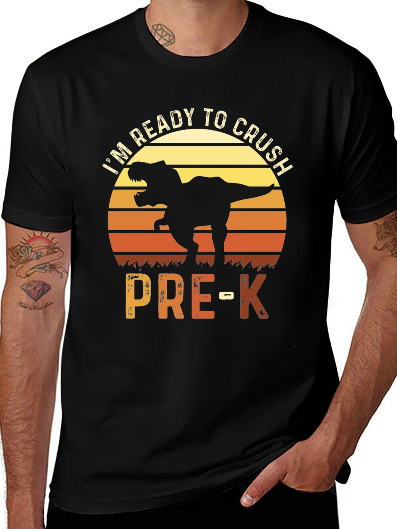 Variant 29 of Ready to Crush Pre-K Dinosaur T-Shirt