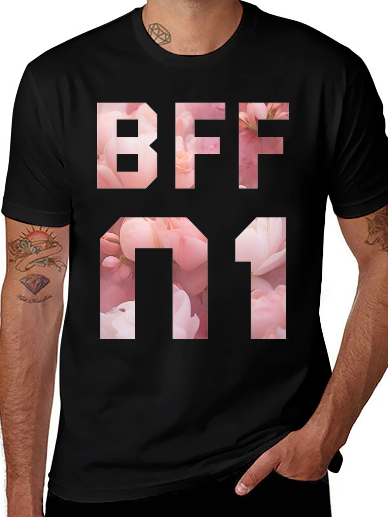 Variant 5 of BFF Number One Floral T-Shirt