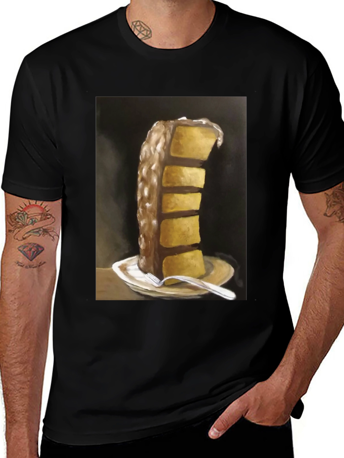 Variant 22 of Cake Slice Graphic Tee - Foodie Fashion