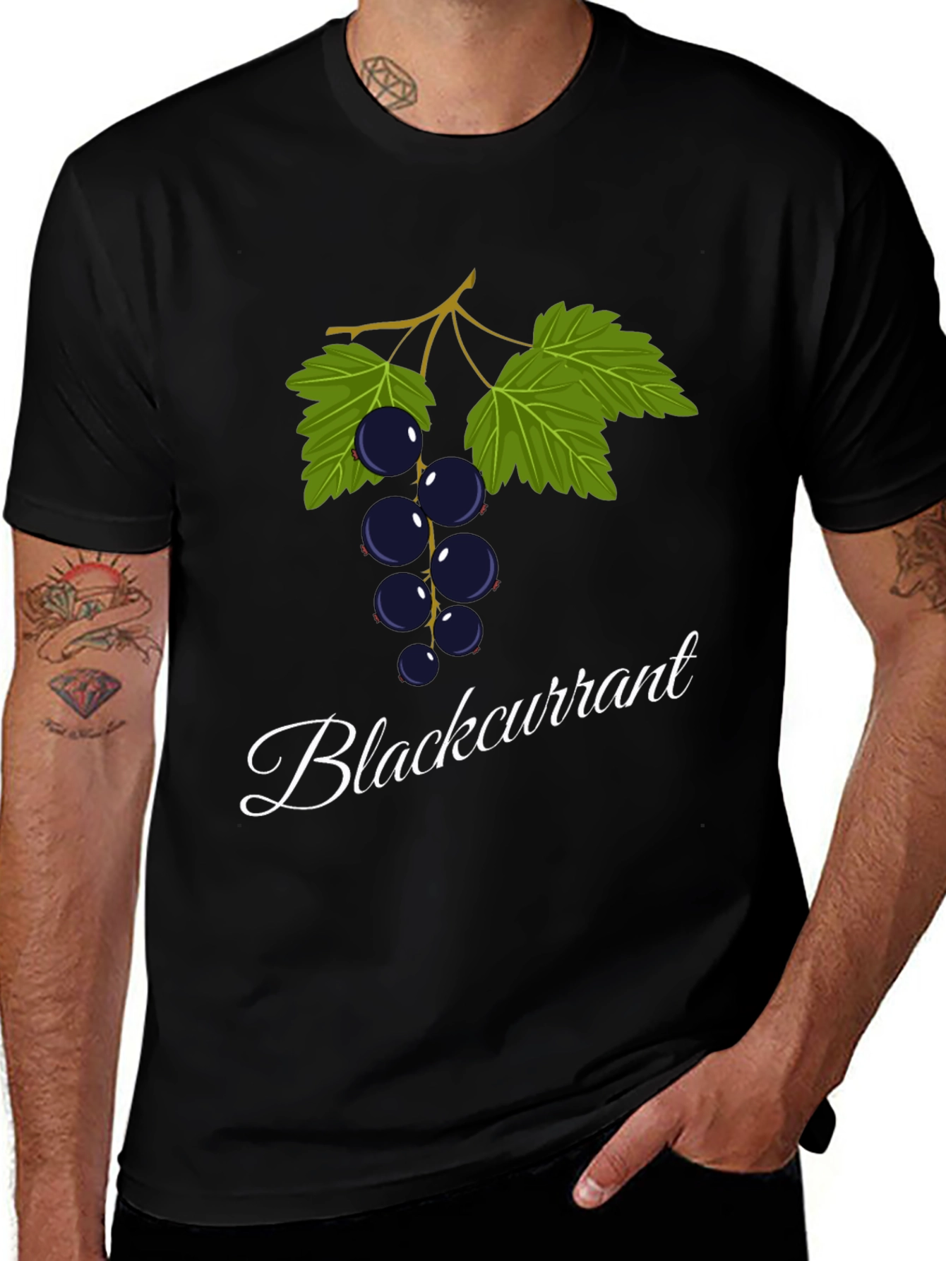 Variant 9 of Blackcurrant Graphic T-Shirt - Casual Fruit Tee