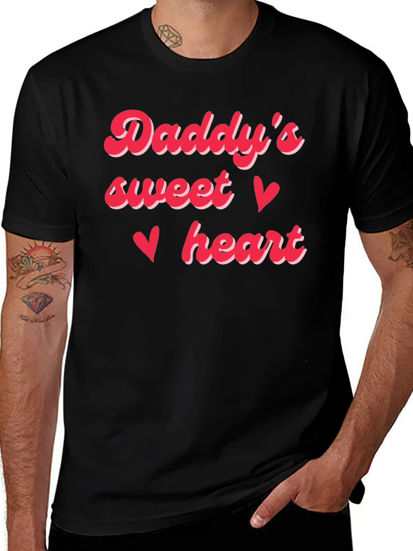 Variant 23 of Daddy's Sweet Heart Graphic T-Shirt