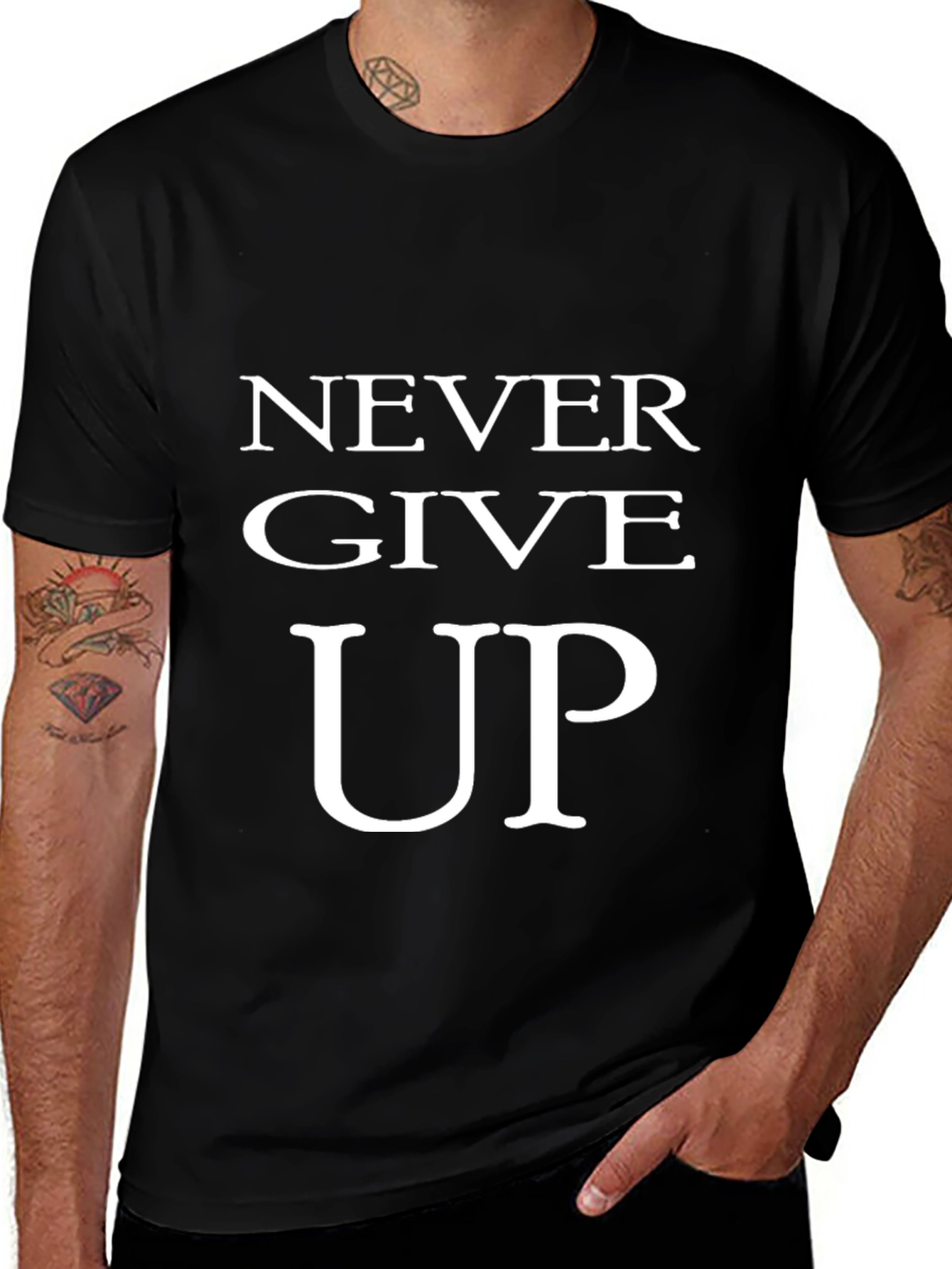 Variant 22 of Motivational Never Give Up T-Shirt