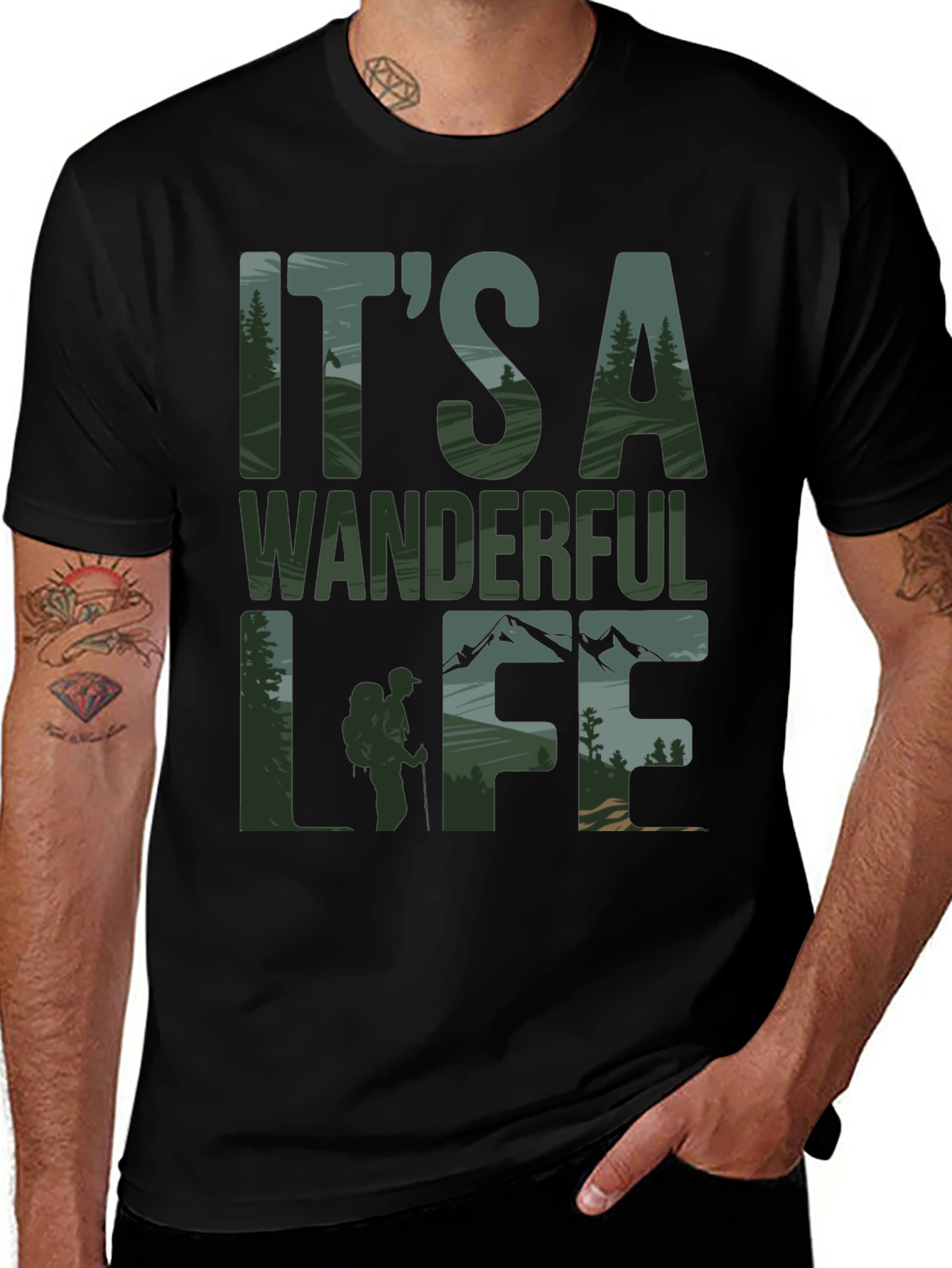 Variant 17 of Wanderful Life Graphic Tee - Adventure Awaits!