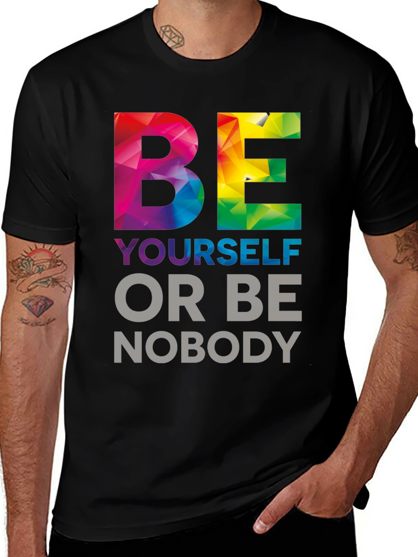 Variant 19 of Be Yourself T-Shirt - Colorful Graphic Tee
