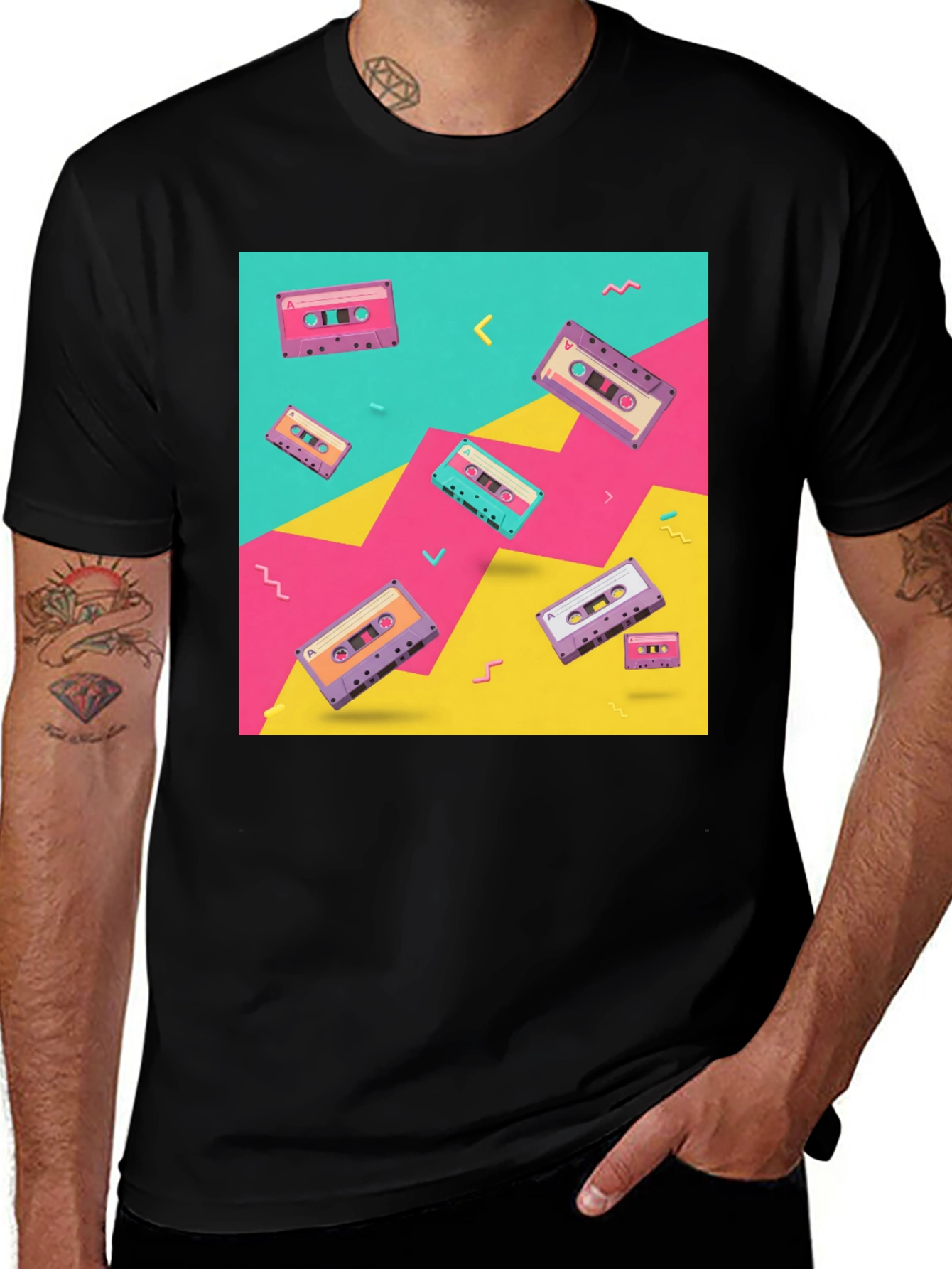 Variant 12 of Retro Cassette Tape T-Shirt - 80s/90s Throwback Tee