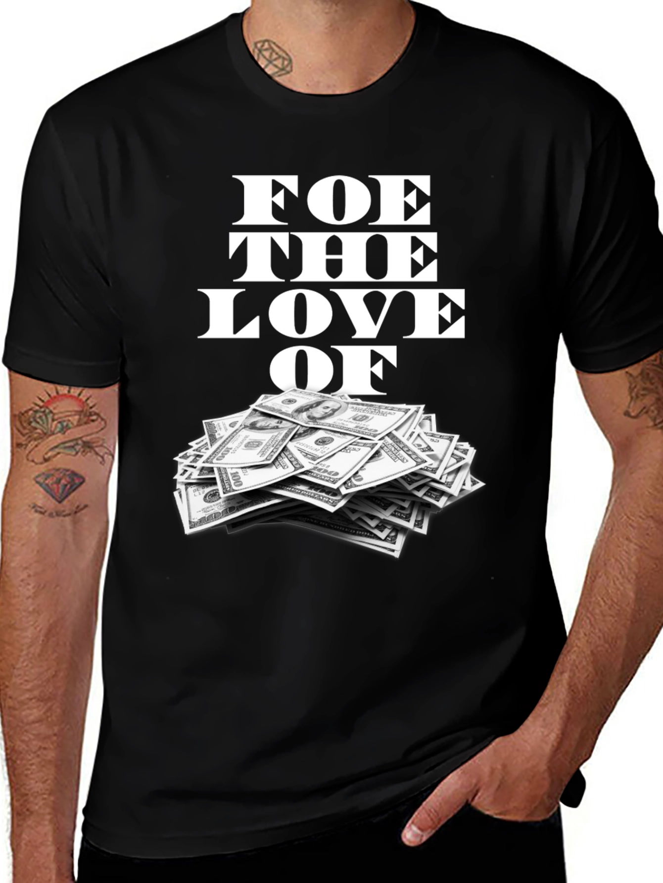 Variant 5 of Foe the Love of Money Graphic Tee