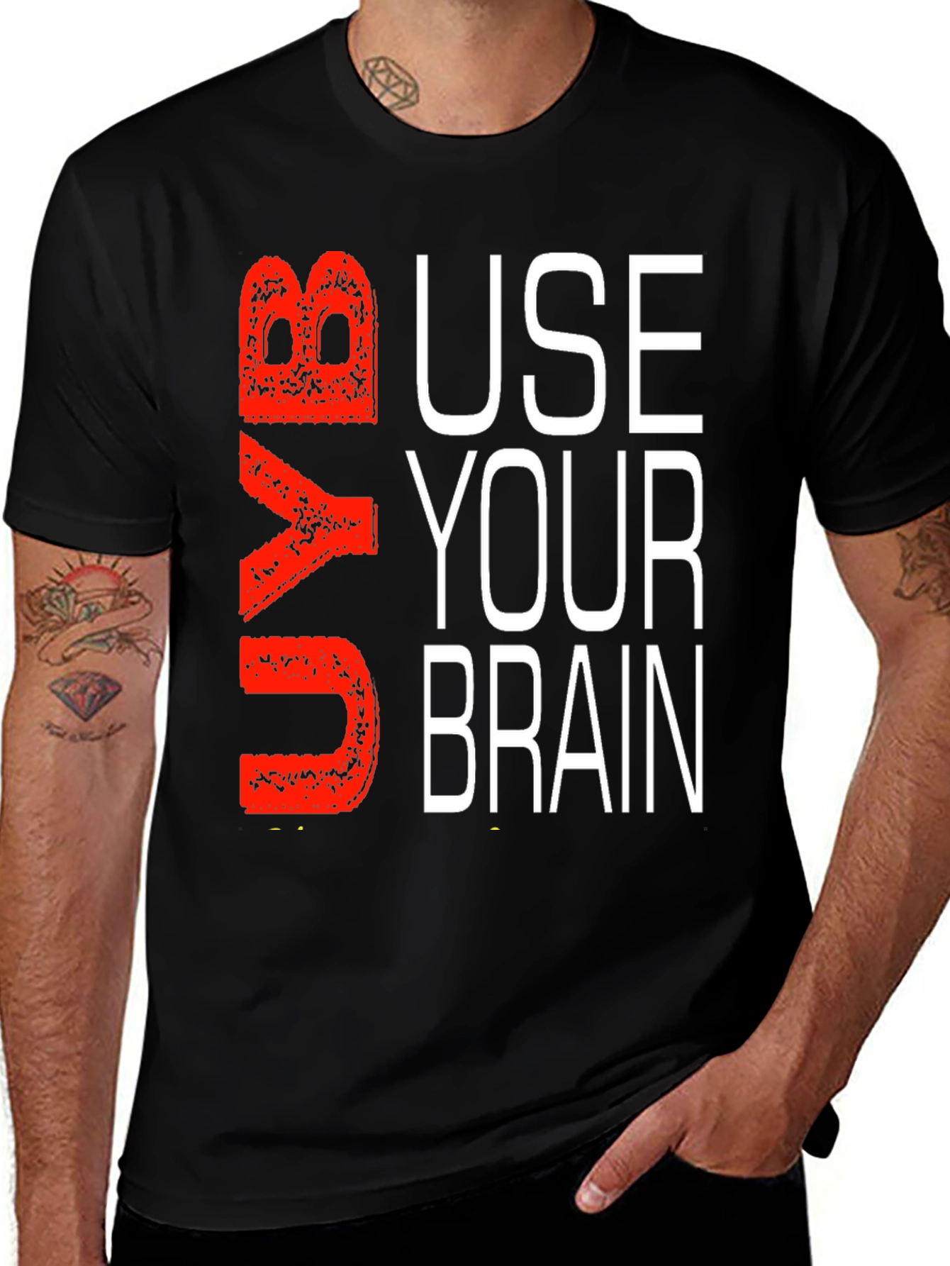 Variant 26 of Use Your Brain T-Shirt - Soft Cotton Tee