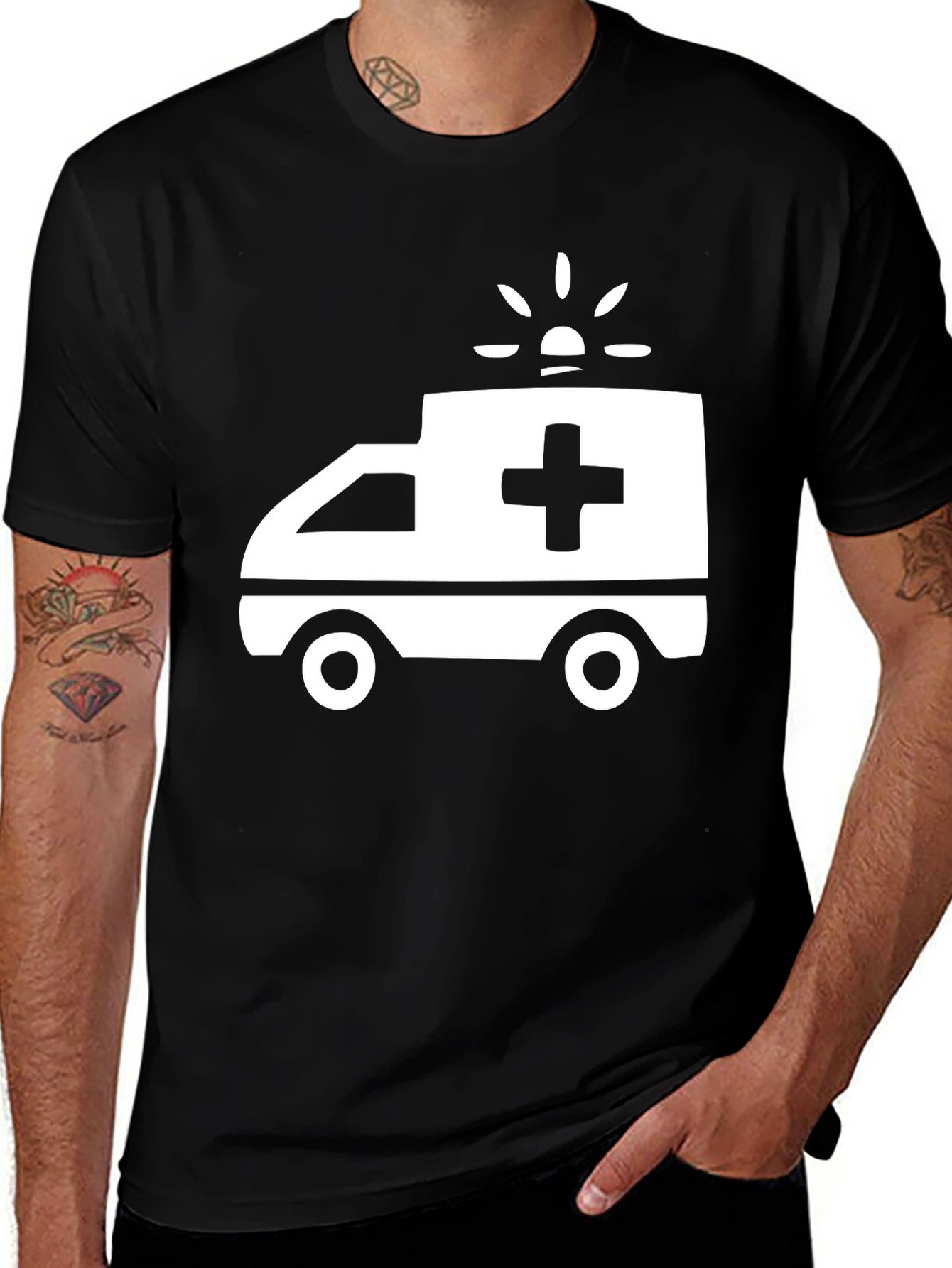 Ambulance Graphic T-Shirt - Emergency Responder Tee