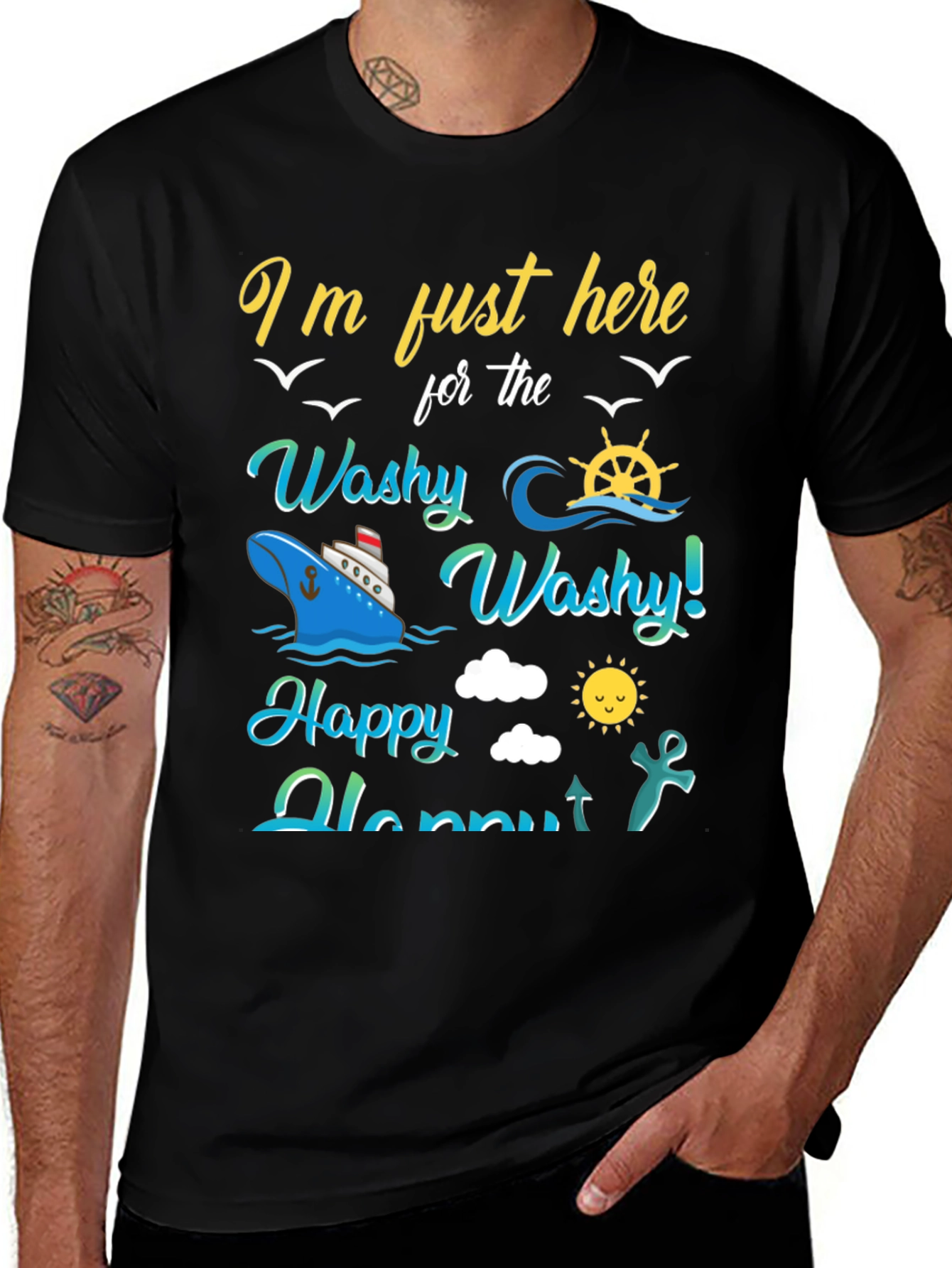 Variant 10 of Washy Washy Happy Hour Cruise T-Shirt