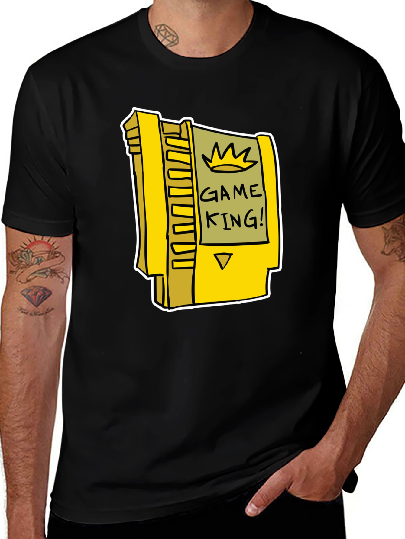 Variant 4 of Game King Black T-Shirt