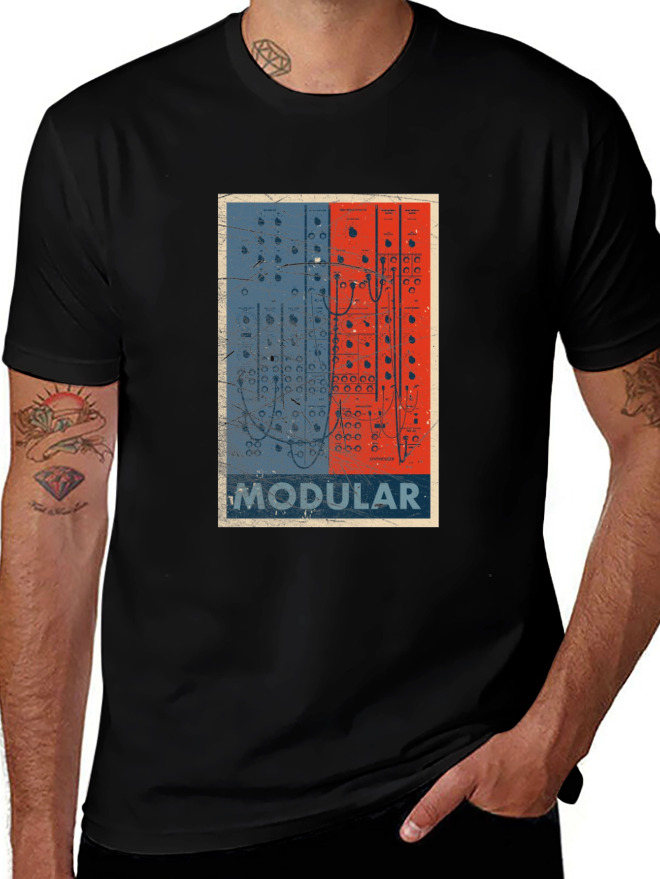 Modular Synth T-Shirt - Retro Electronic Music Design