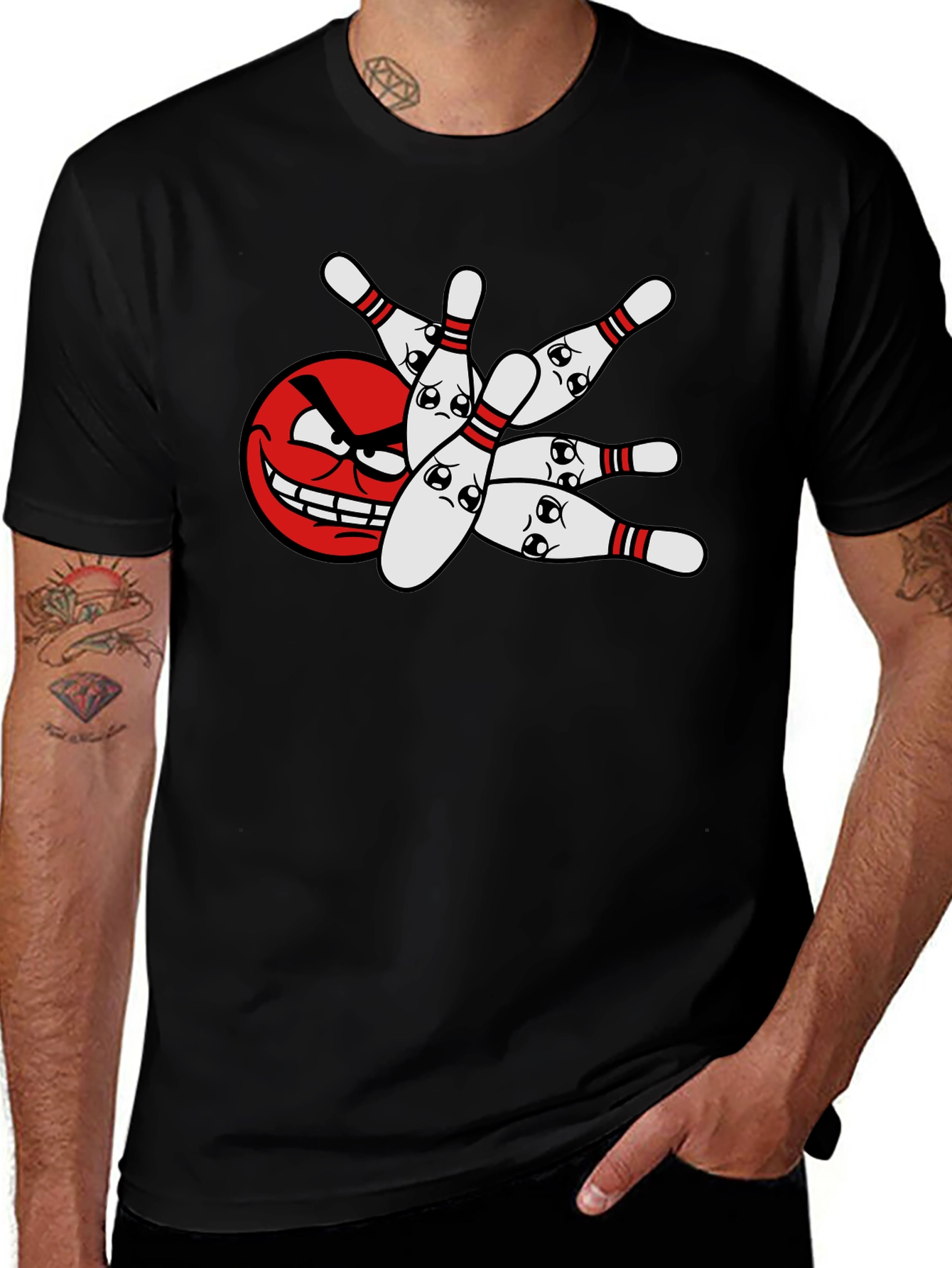 Variant 30 of Bowling Ball Strike T-Shirt