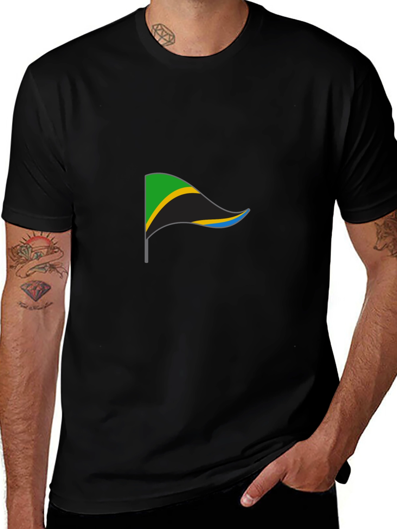 Tanzania Flag Graphic T-Shirt