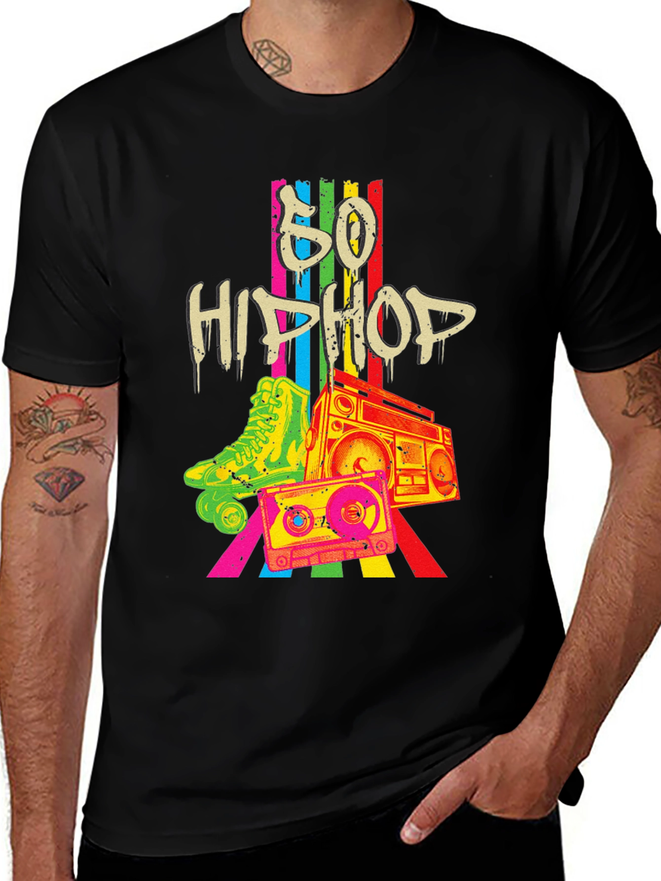 Variant 13 of Retro 80s Hip Hop Graphic Tee