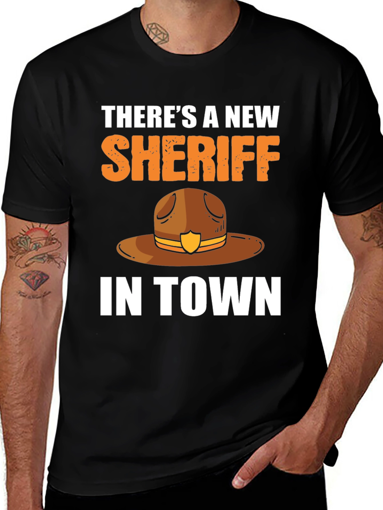 Variant 24 of There's a New Sheriff in Town Novelty Graphic T-Shirt