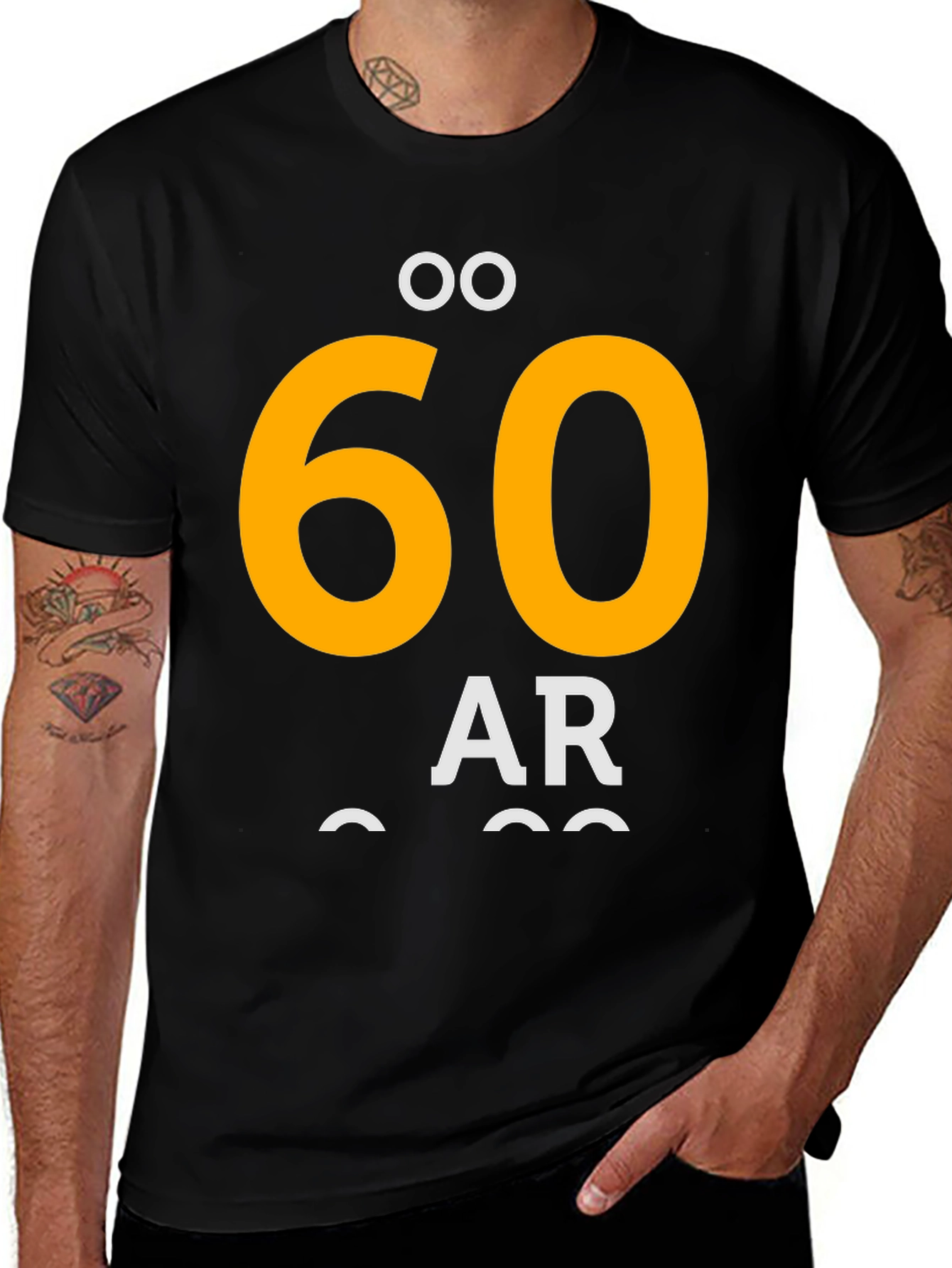 Variant 7 of 60 År Black Graphic T-Shirt