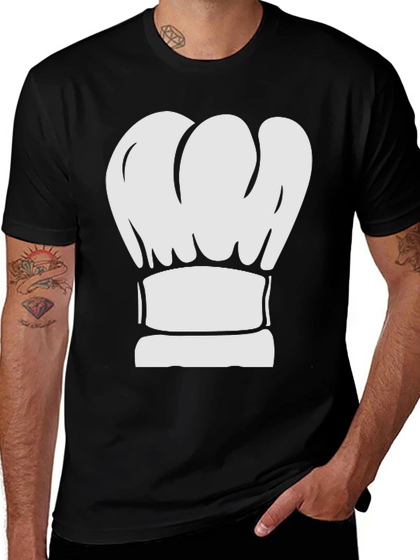 Variant 5 of Chef Hat Graphic Tee - Foodie Gift