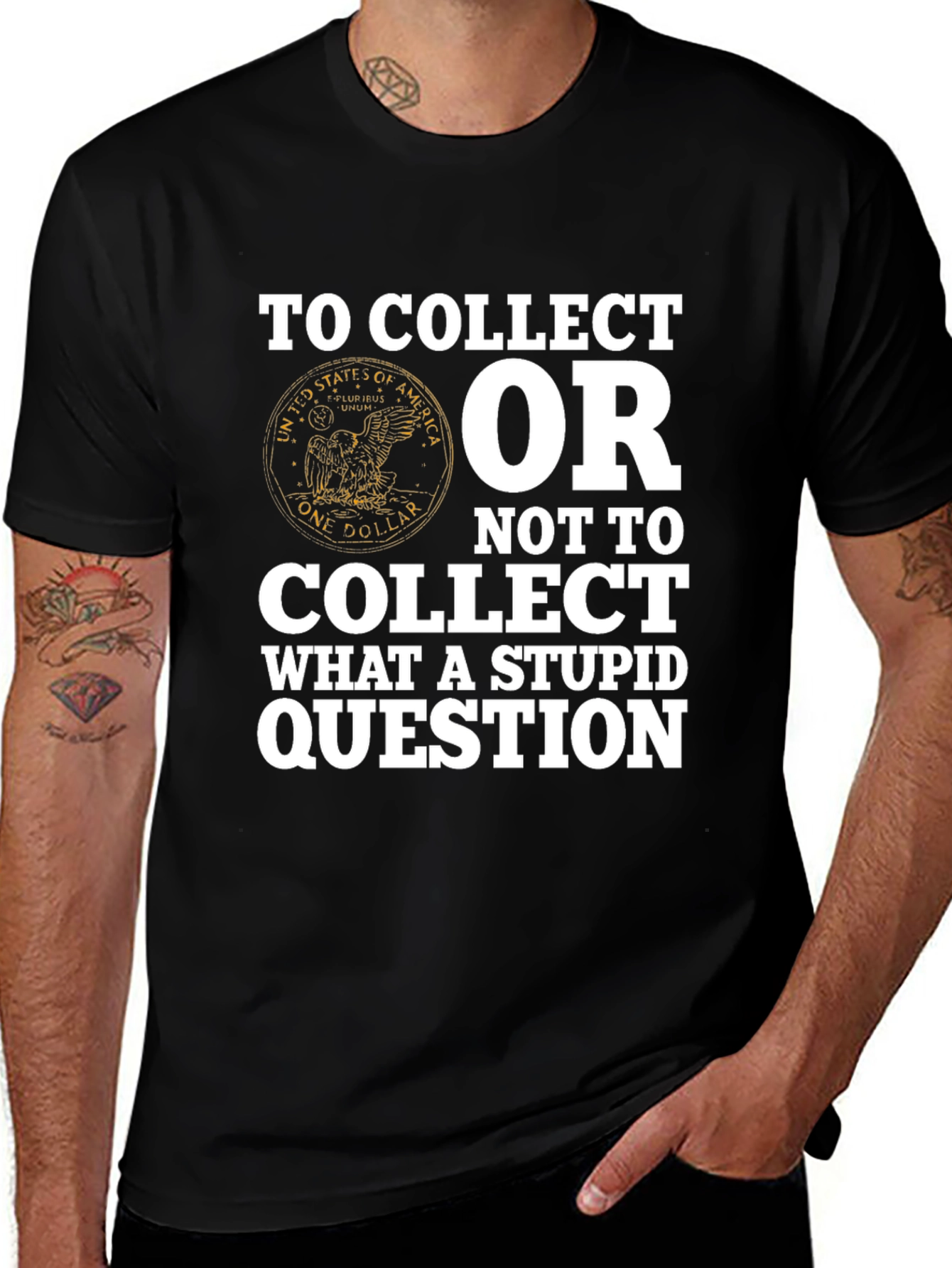 Black To Collect T-Shirt - Funny Collector's Tee main image
