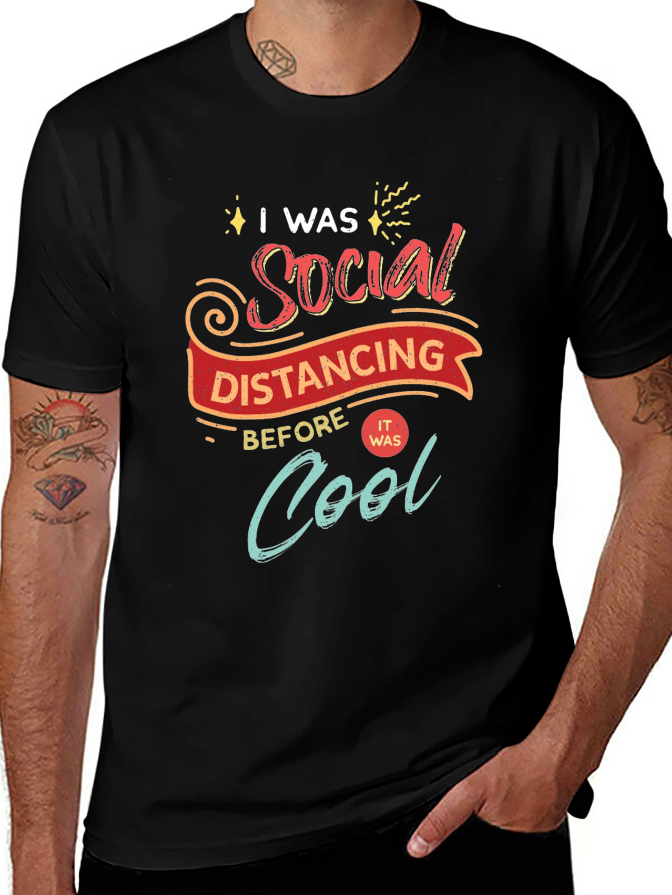 Variant 23 of Social Distancing T-Shirt: Cool & Comfy