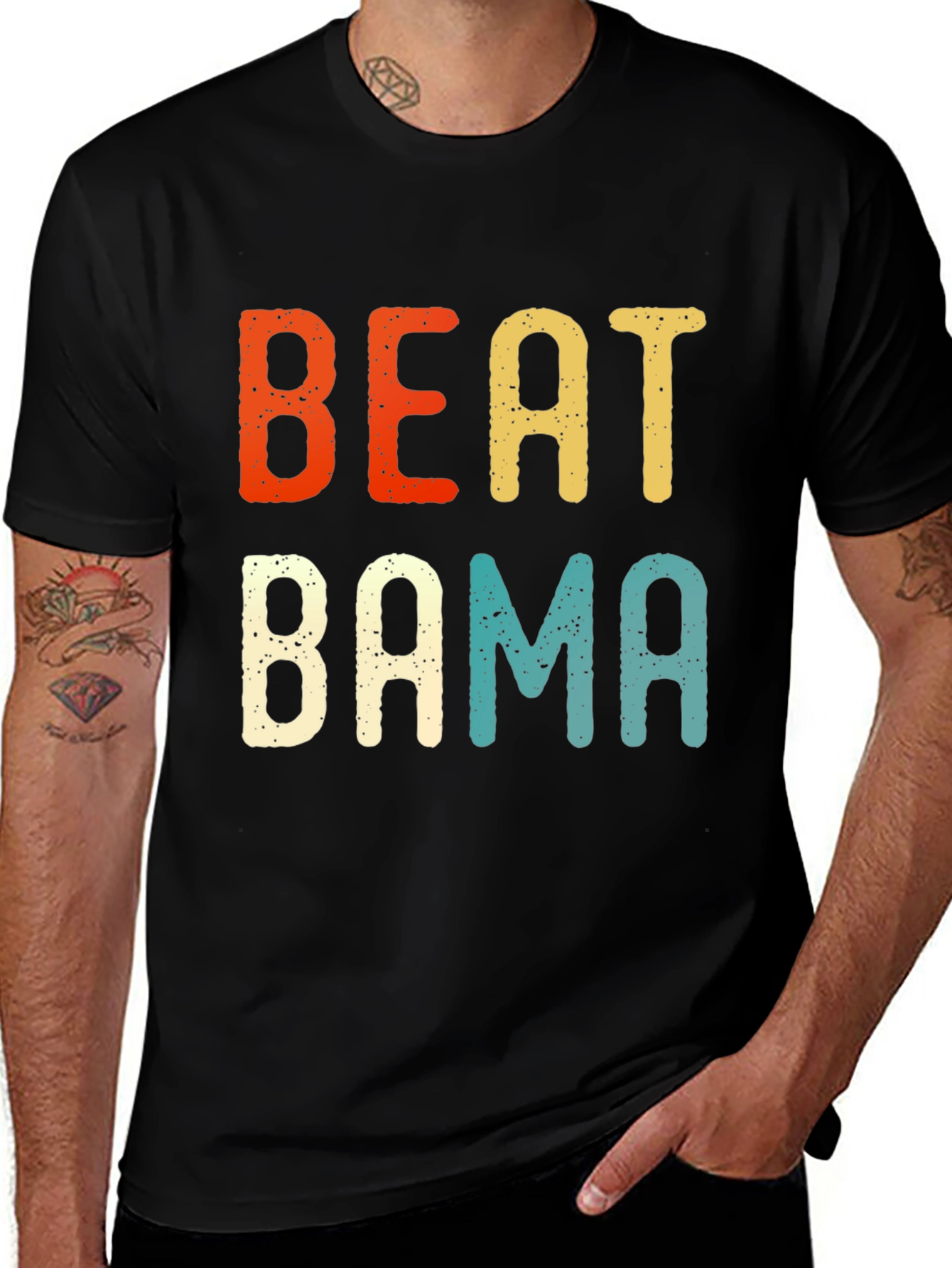 Variant 13 of Beat Bama Retro Graphic Tee - Classic Game Day Style