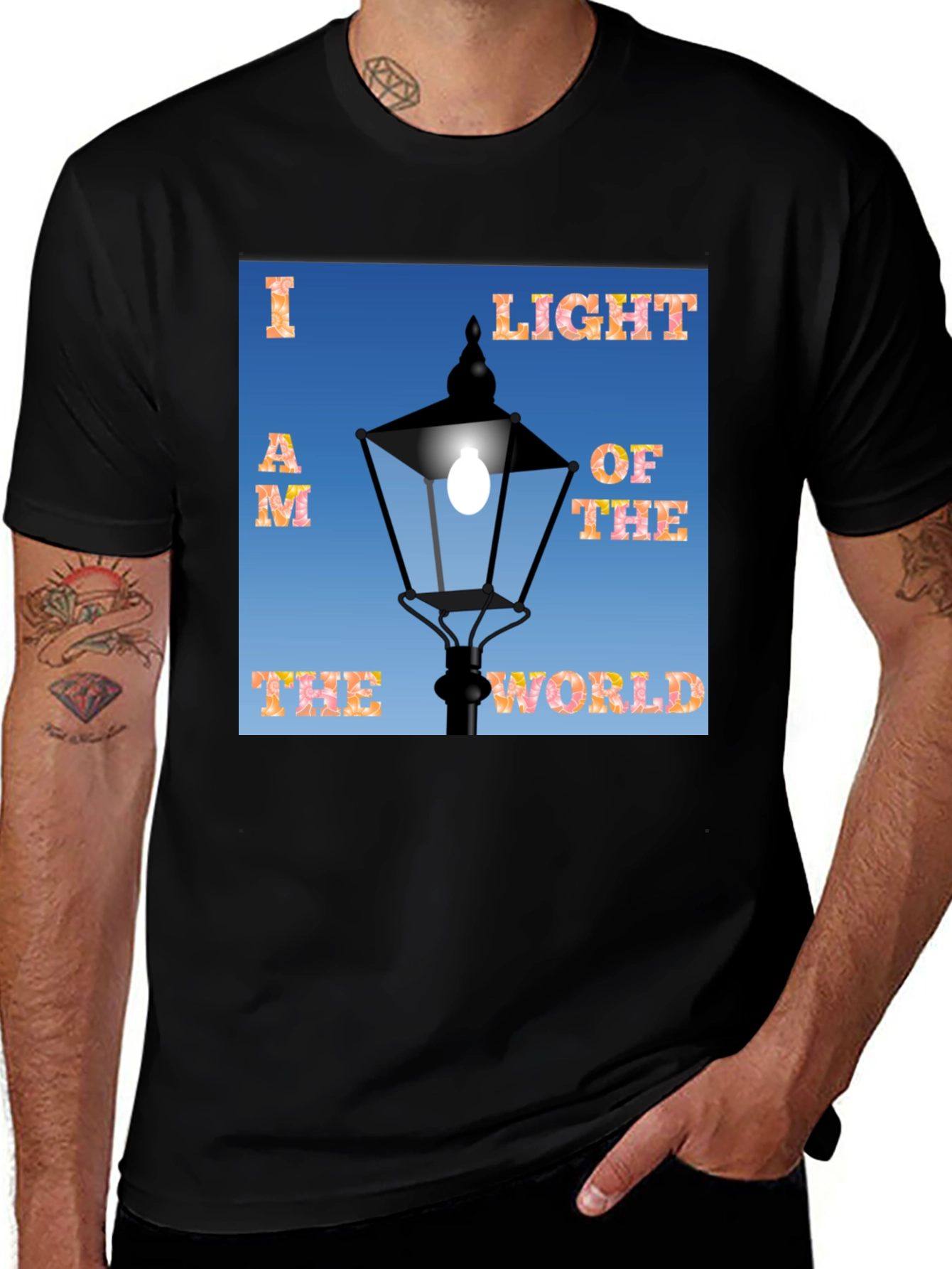 Variant 24 of I Am The Light of the World Graphic Tee