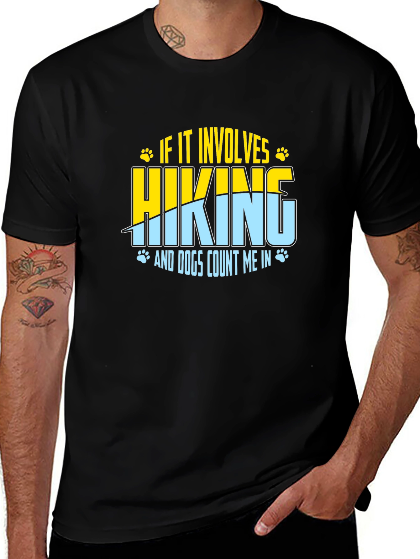Variant 29 of Hiking & Dogs Graphic Tee - Outdoor Adventure Shirt