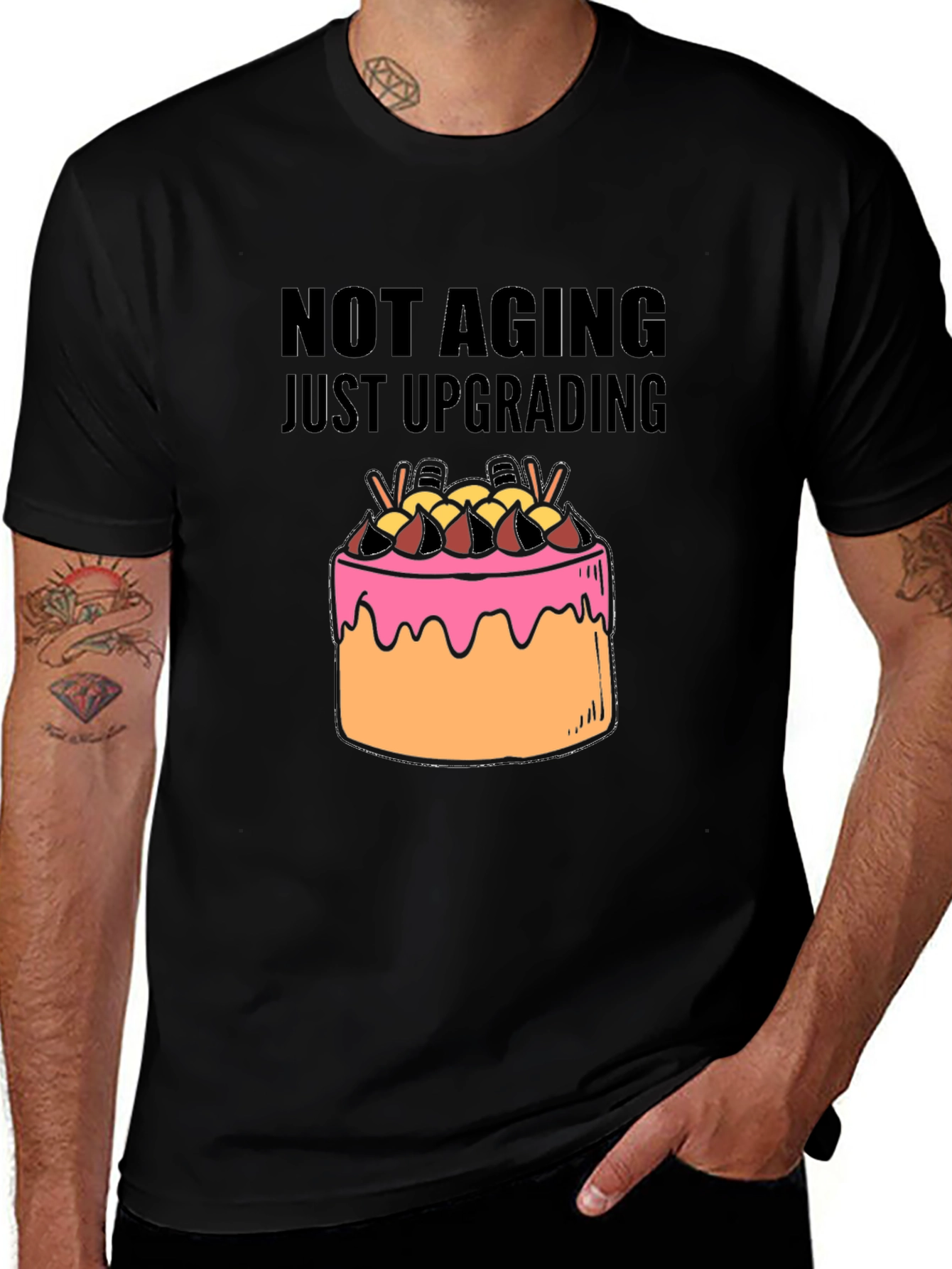 Variant 3 of Not Aging, Just Upgrading T-Shirt