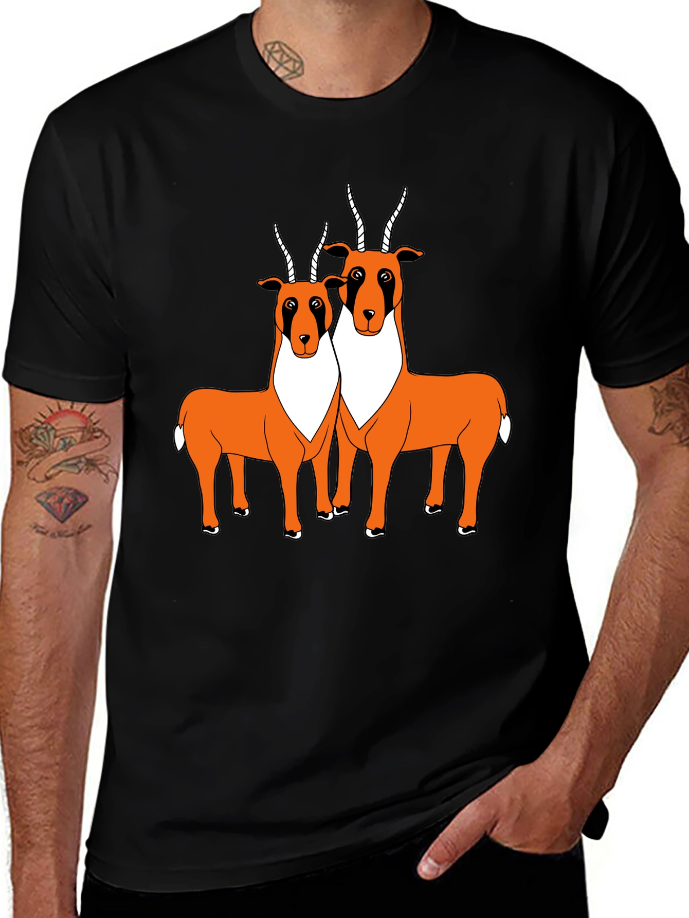 Variant 24 of Antelope Graphic Tee - Stylish Black T-Shirt